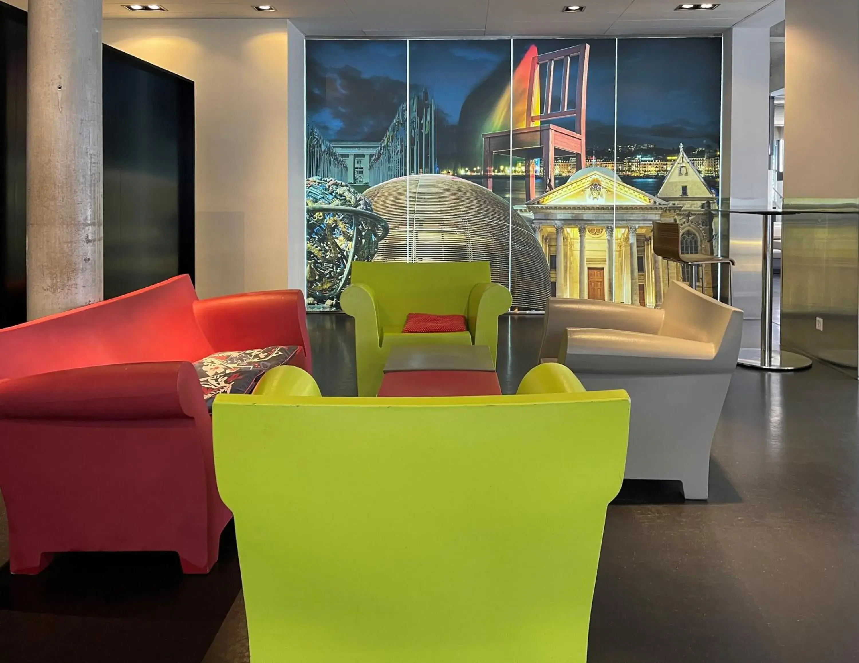 Lobby or reception in Geneva Hostel Lobby or reception in Geneva Hostel