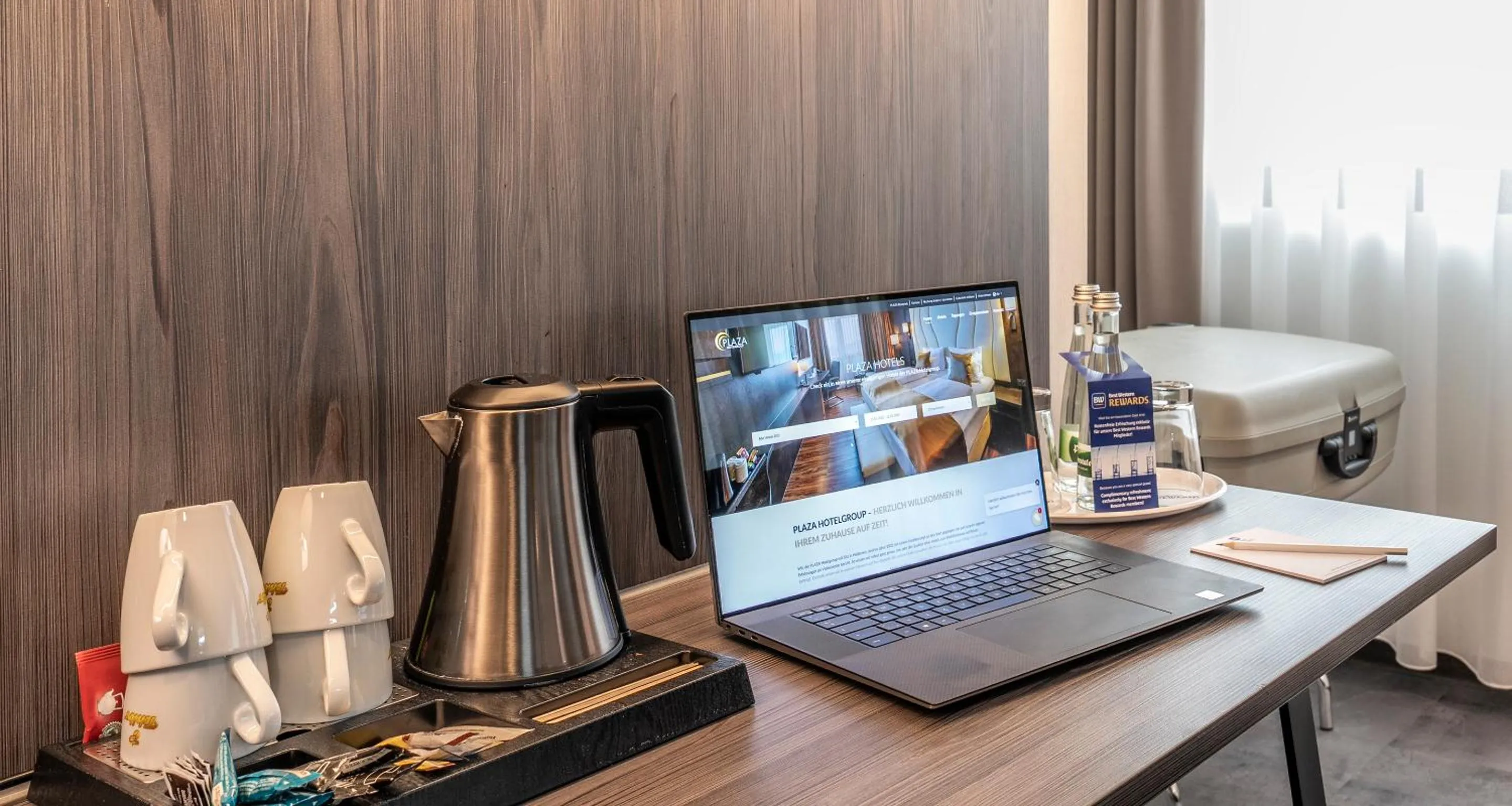 Coffee/tea facilities, Bed in Best Western Plaza Hotel Mannheim