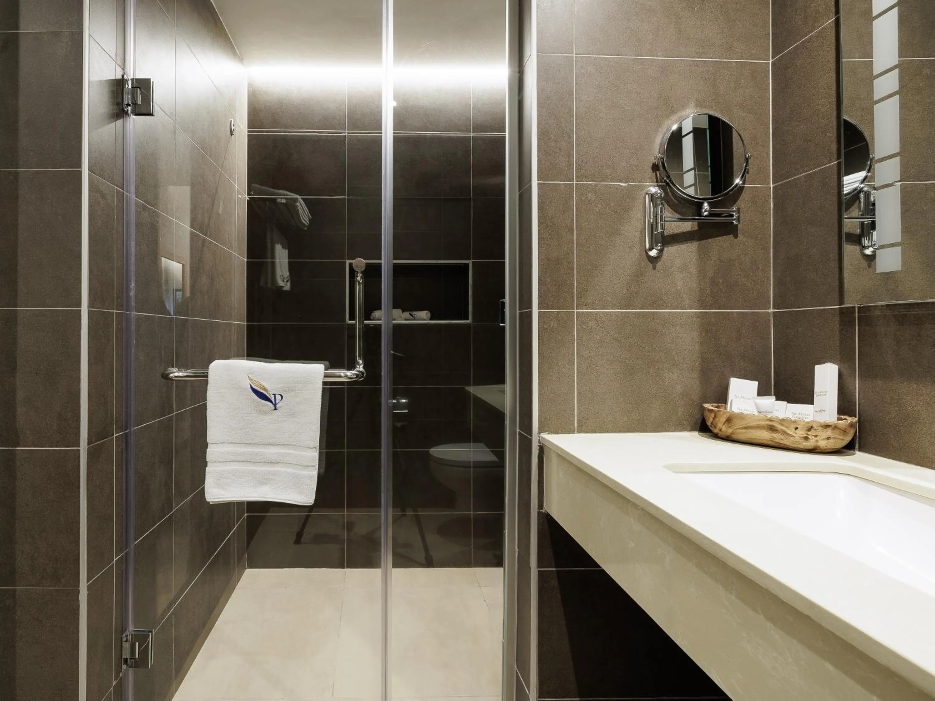 Shower in PrideInn Westlands Luxury Boutique Hotel