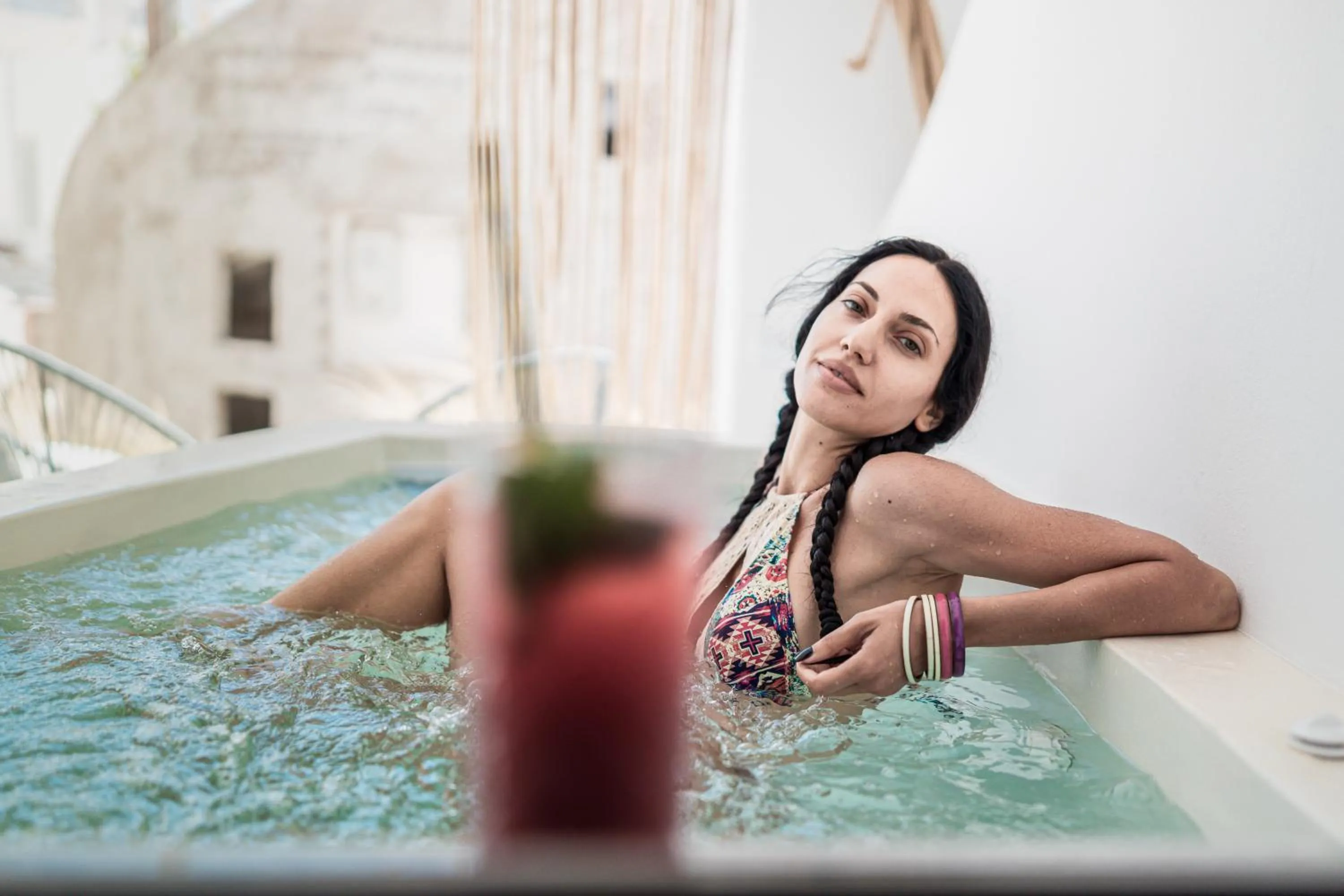 Hot Tub in Bohemian Luxury Boutique Hotel, Adults Only