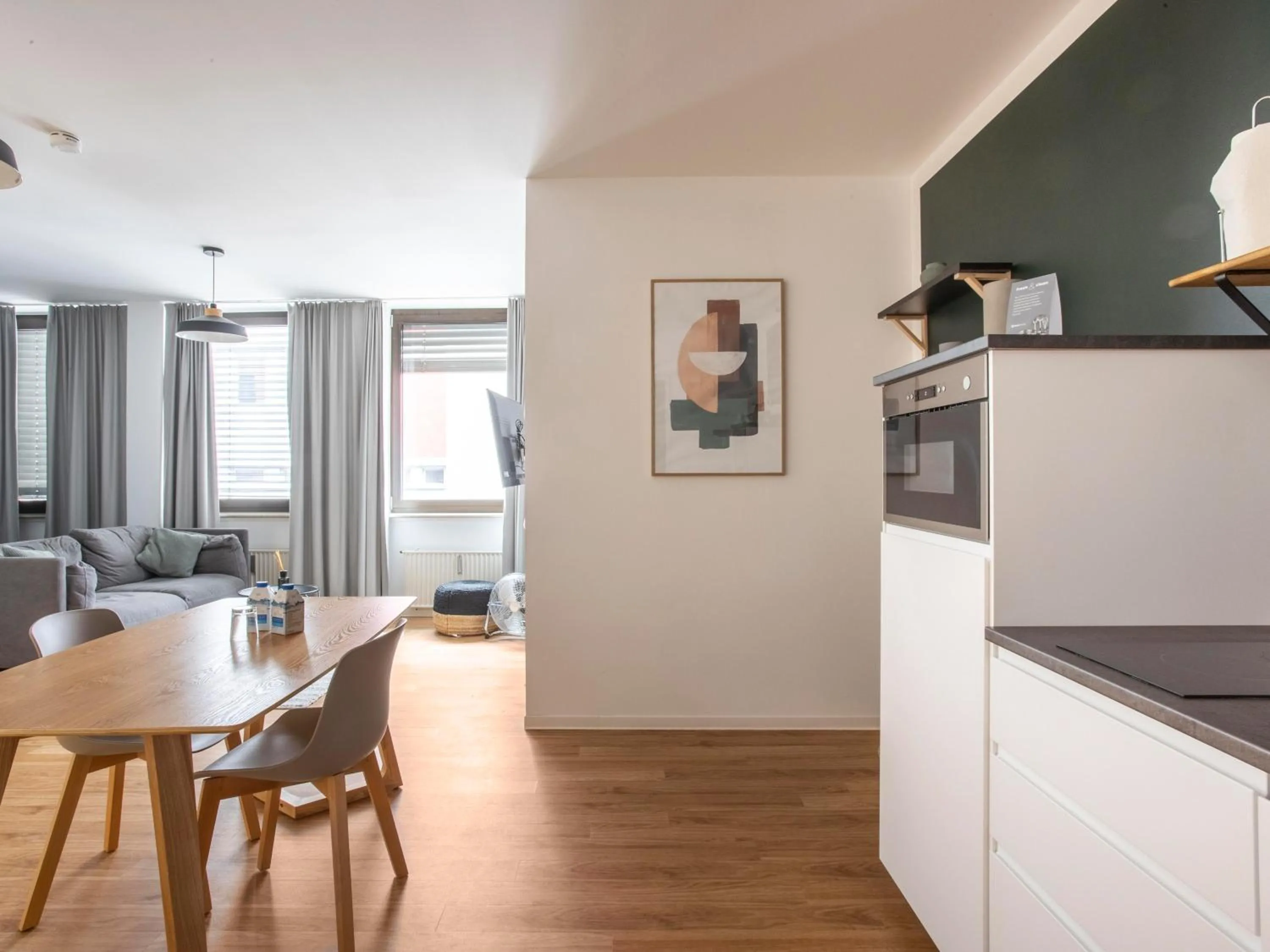 Kitchen or kitchenette in Limehome Aachen Vereinsstraße