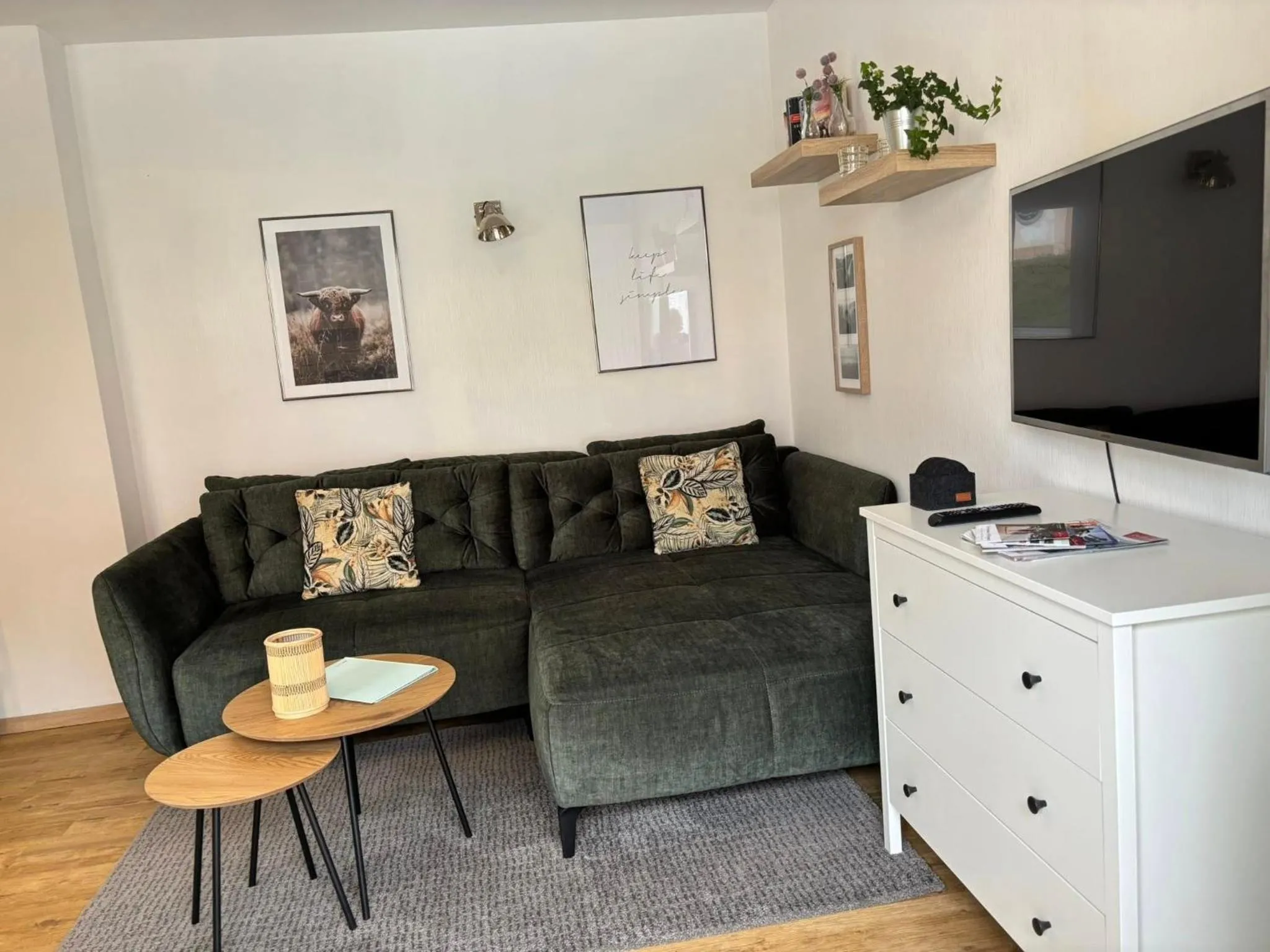 Living room in Löwenstein Ferienwohnungen
