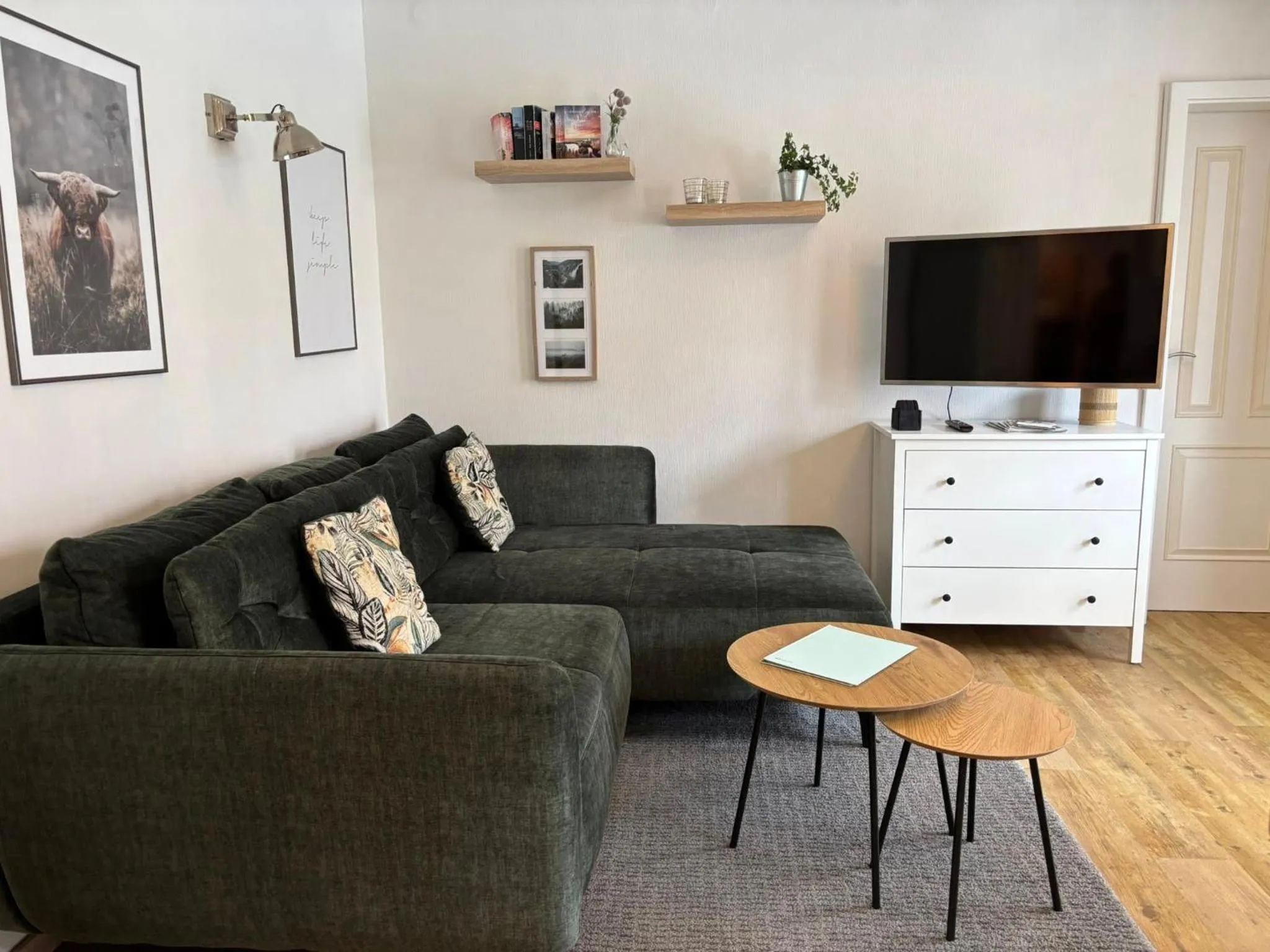 Living room in Löwenstein Ferienwohnungen