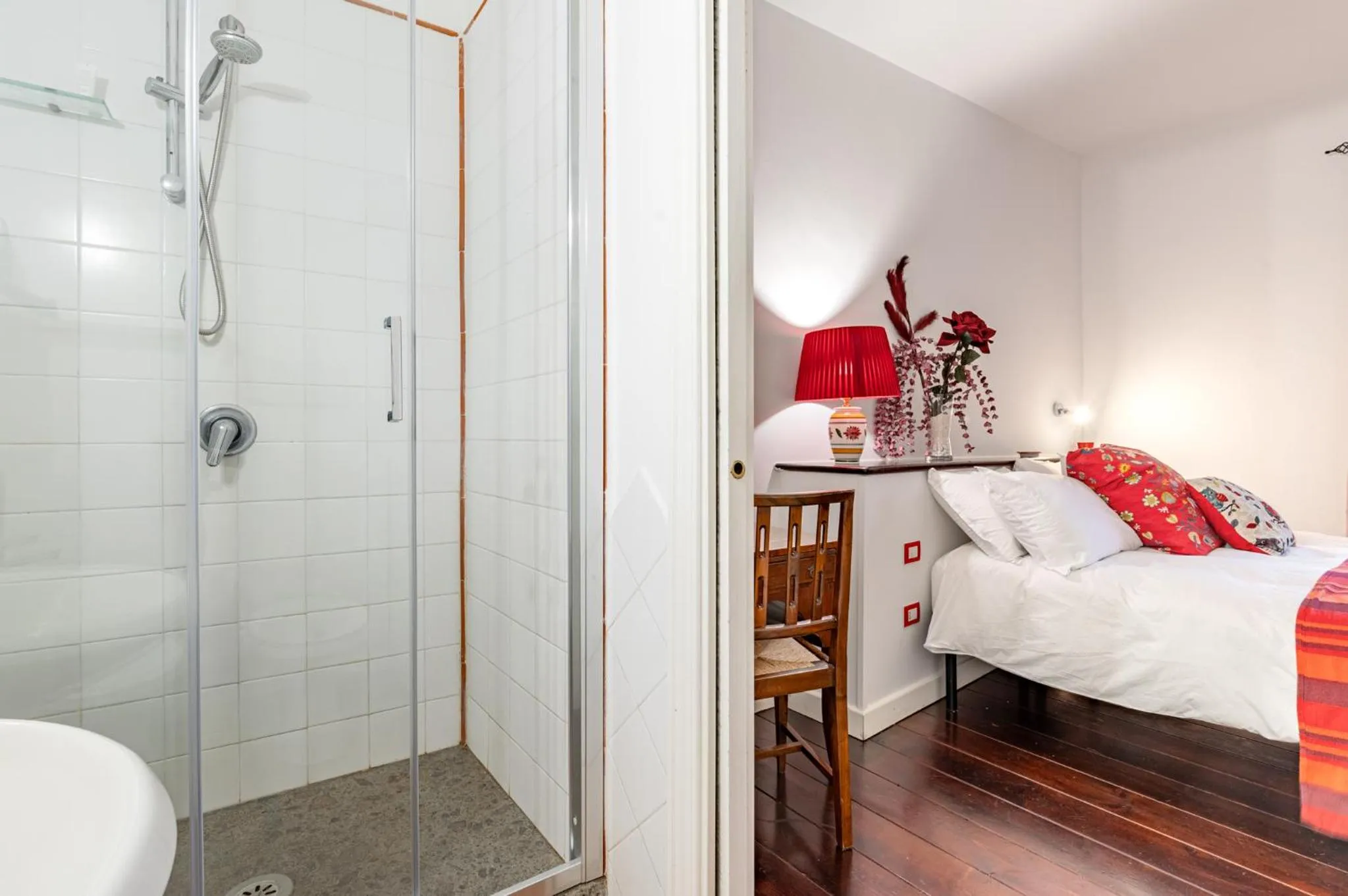 Bathroom, Bed in La Torretta