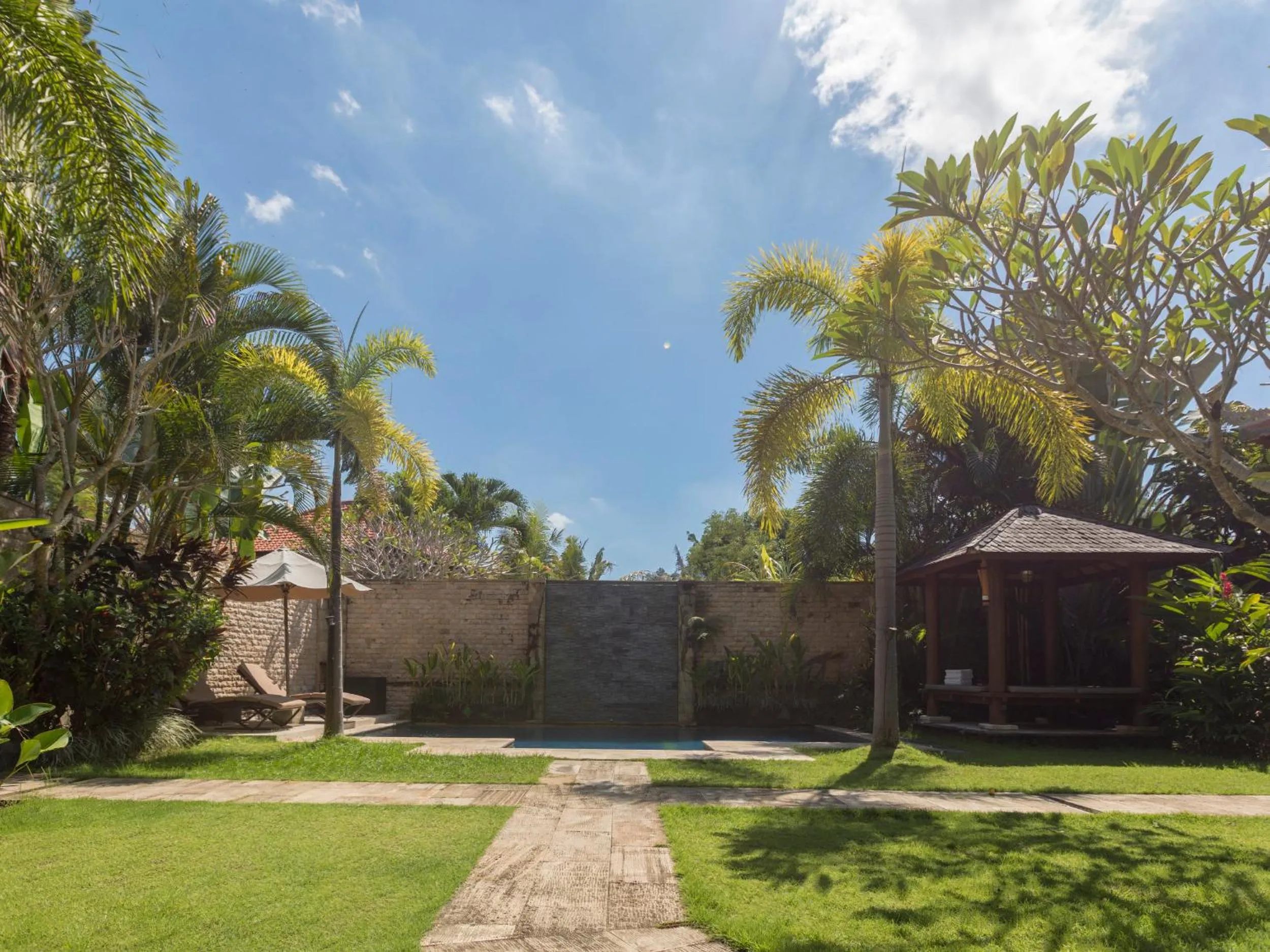 Garden view in Askara Villa