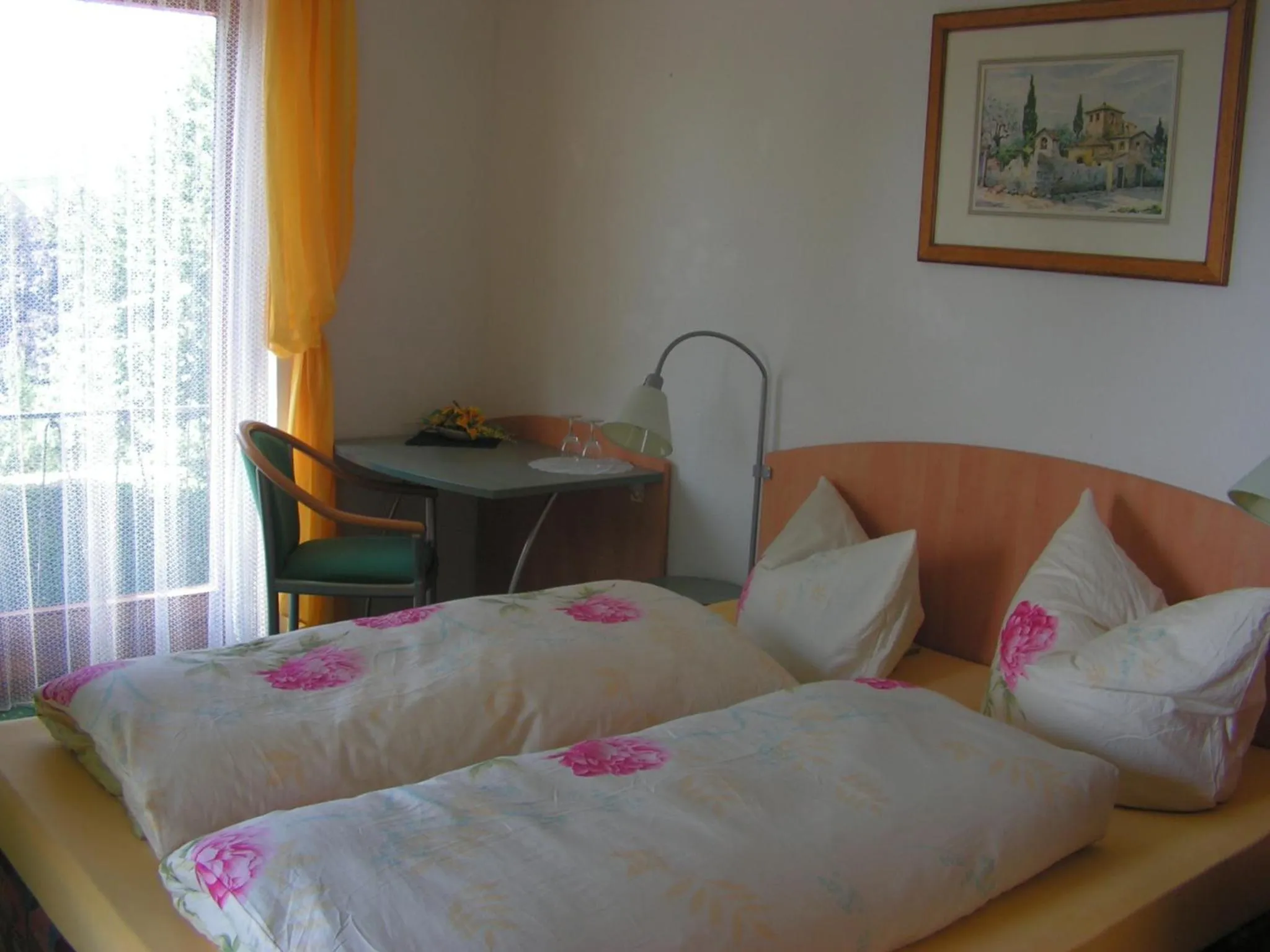 Decorative detail, Bed in Hotel Sternen