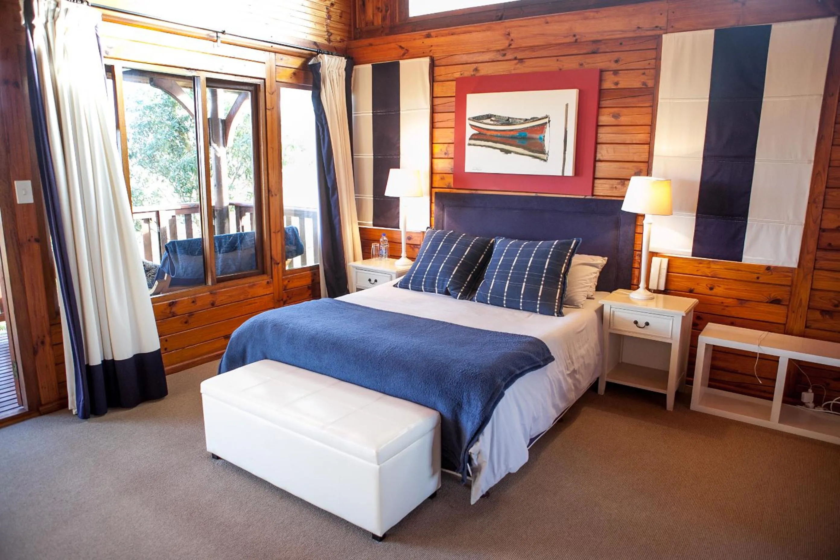 Bed in Oyster Creek Lodge
