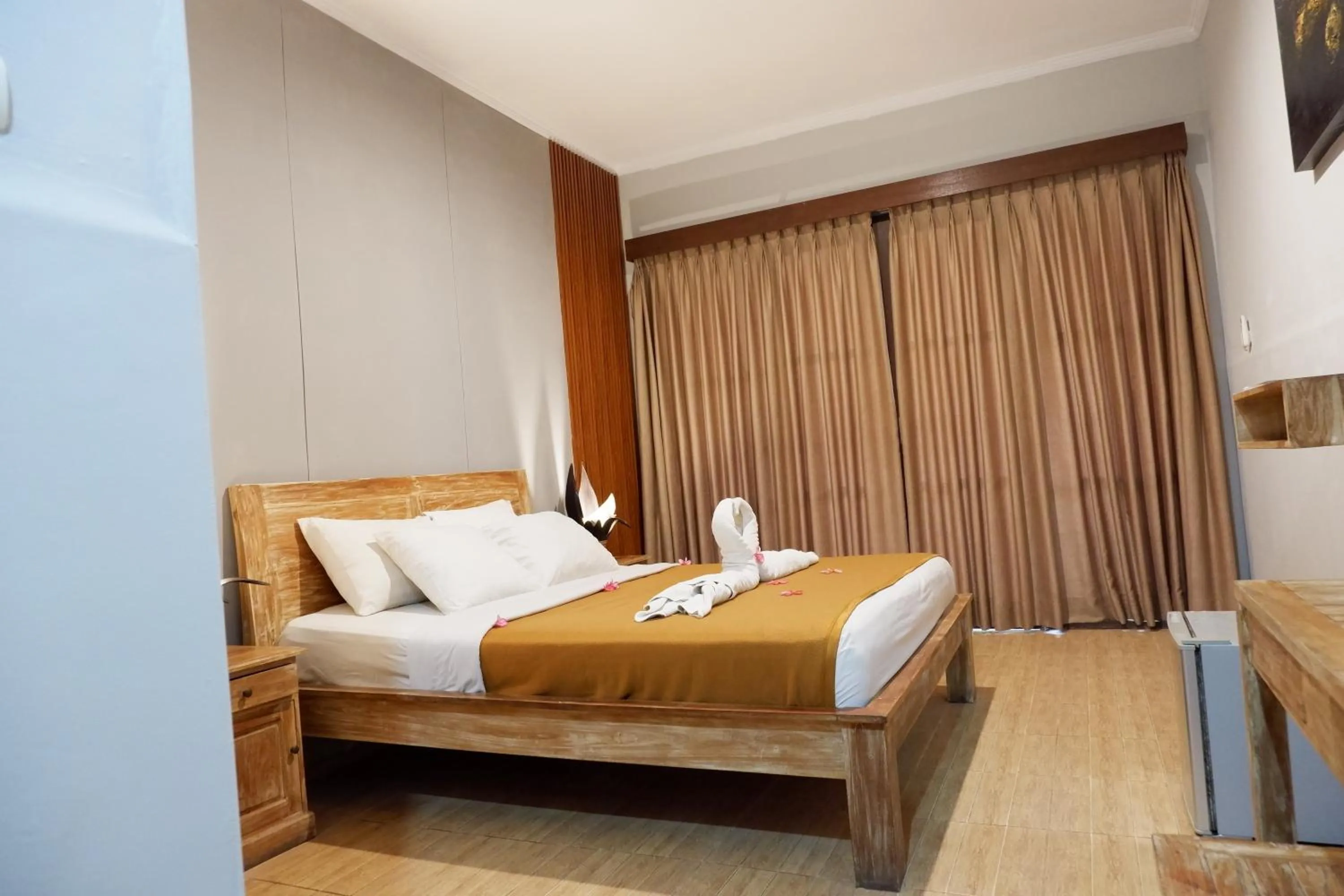 Bed in Kubudiuma Villas Bali