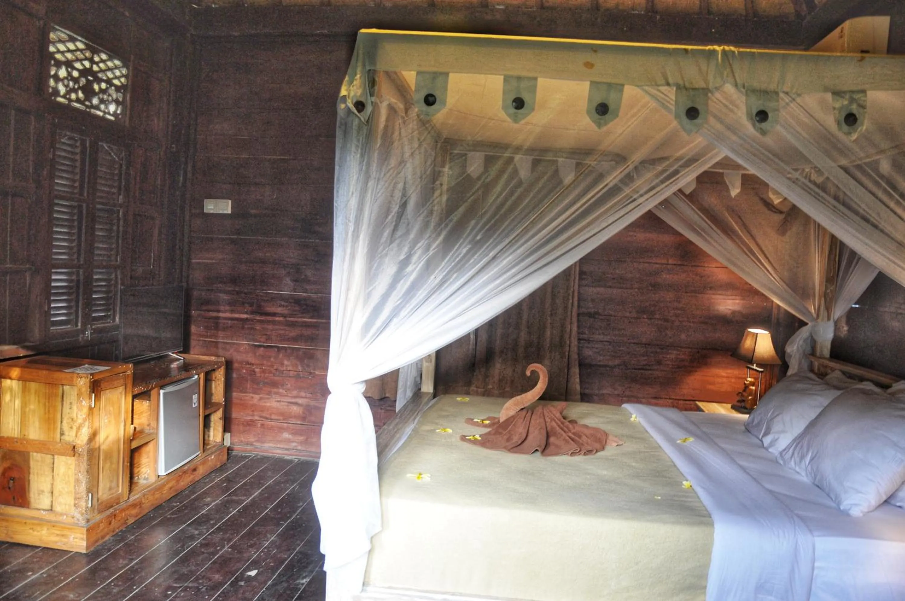 Bed in Kubudiuma Villas Bali