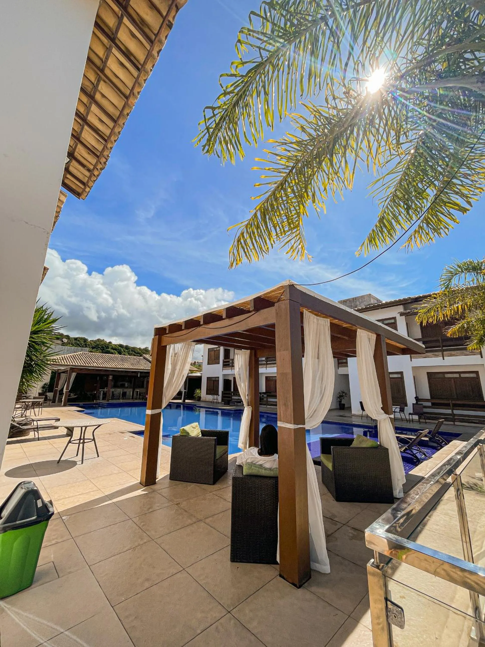 Pool view in Hotel Encantos de Itaperapuã