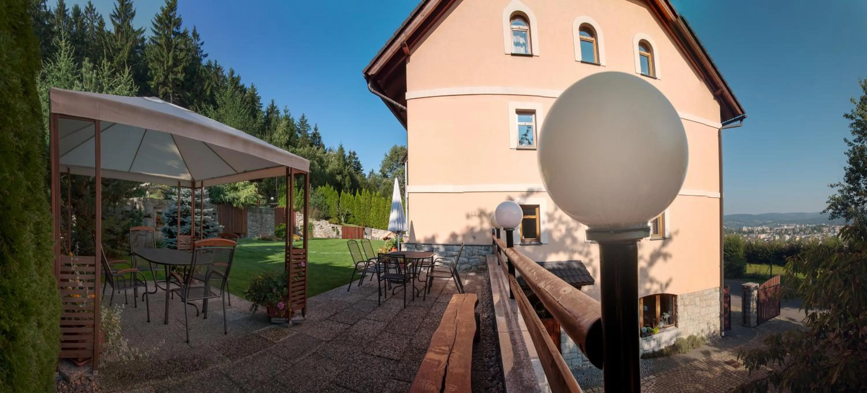 Seating area in Pension Král
