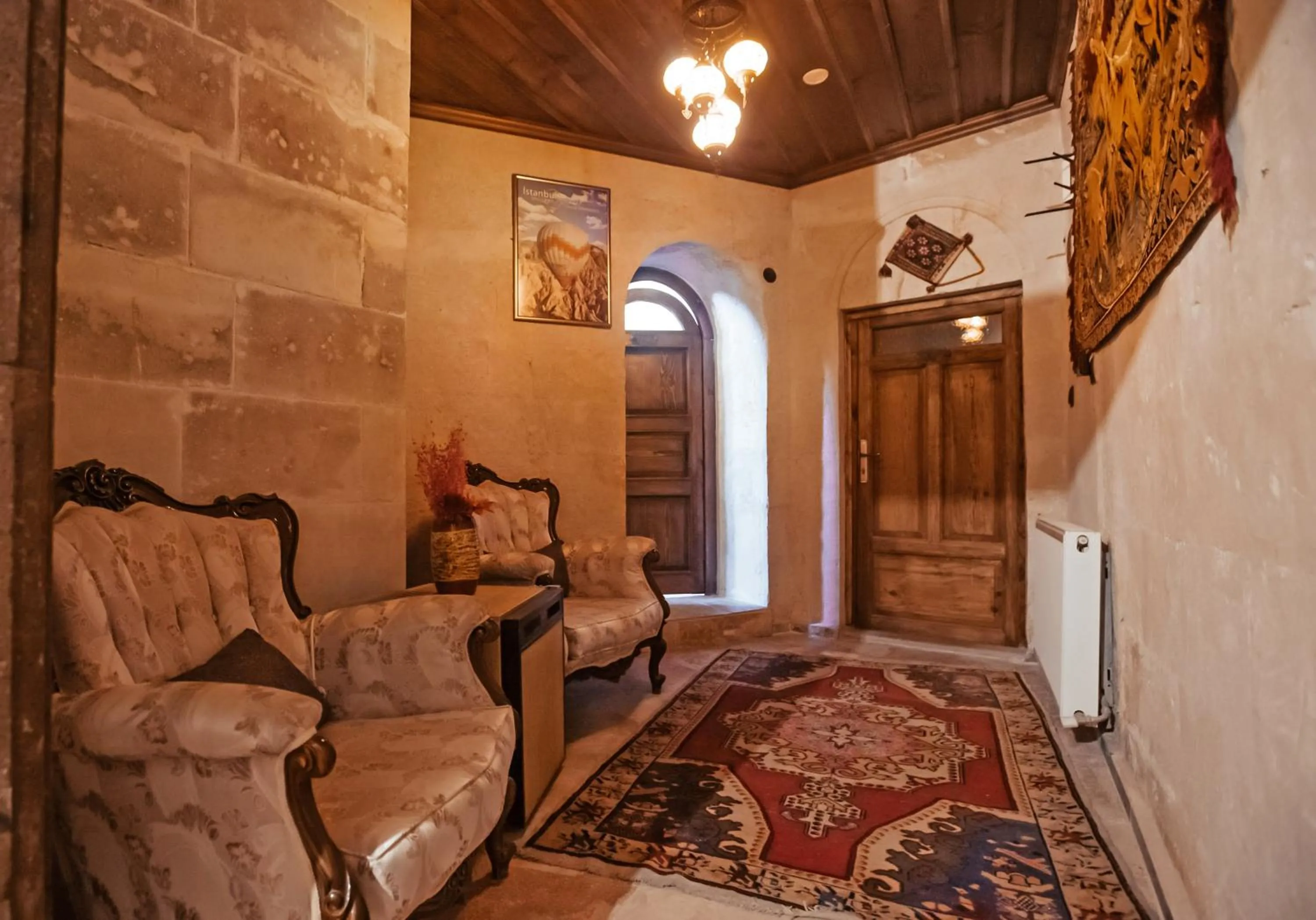 Seating area in Larissa Cave Hotel