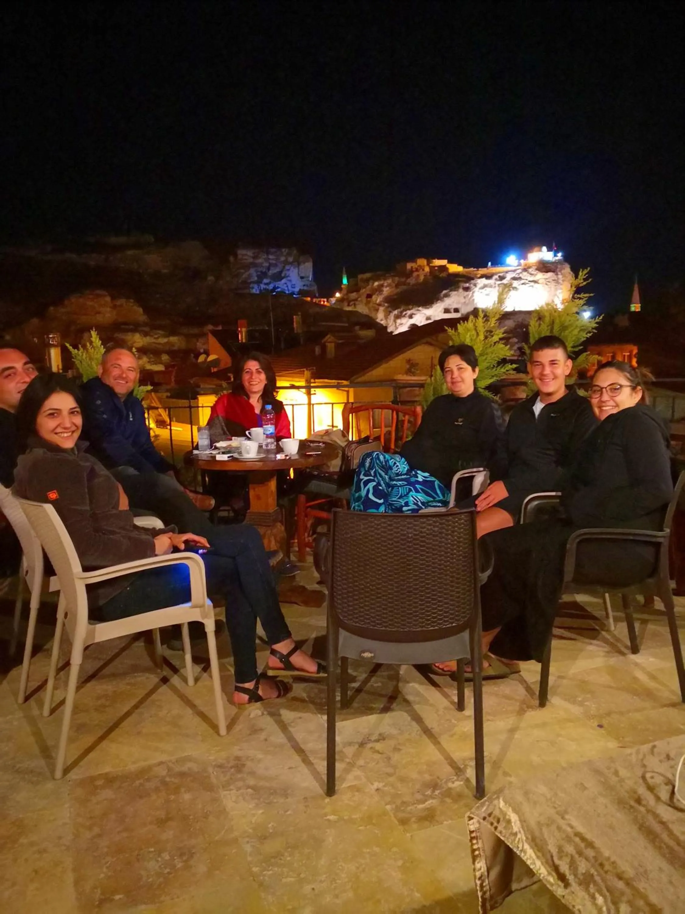 Patio in Larissa Cave Hotel