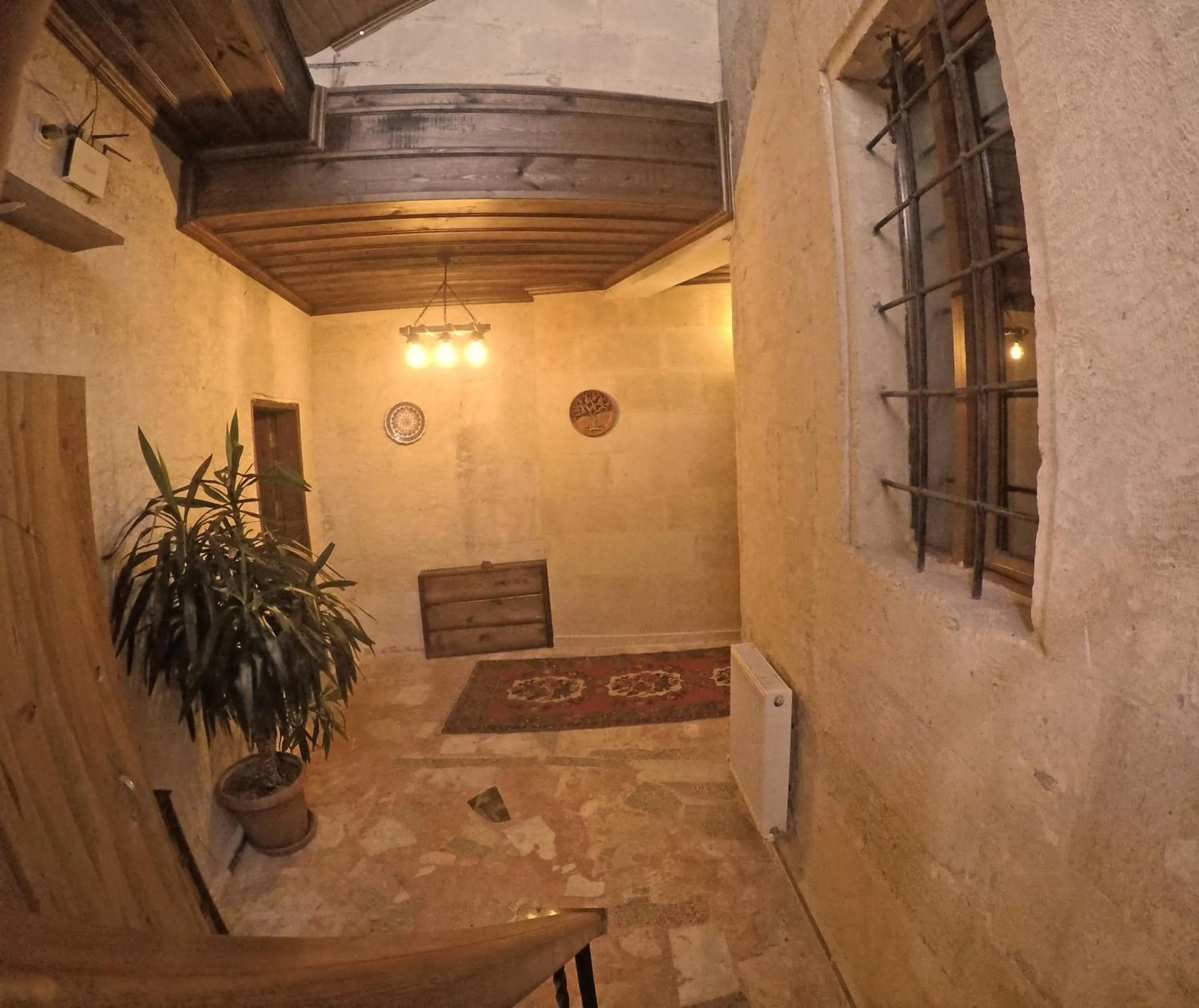 Facade/entrance in Larissa Cave Hotel