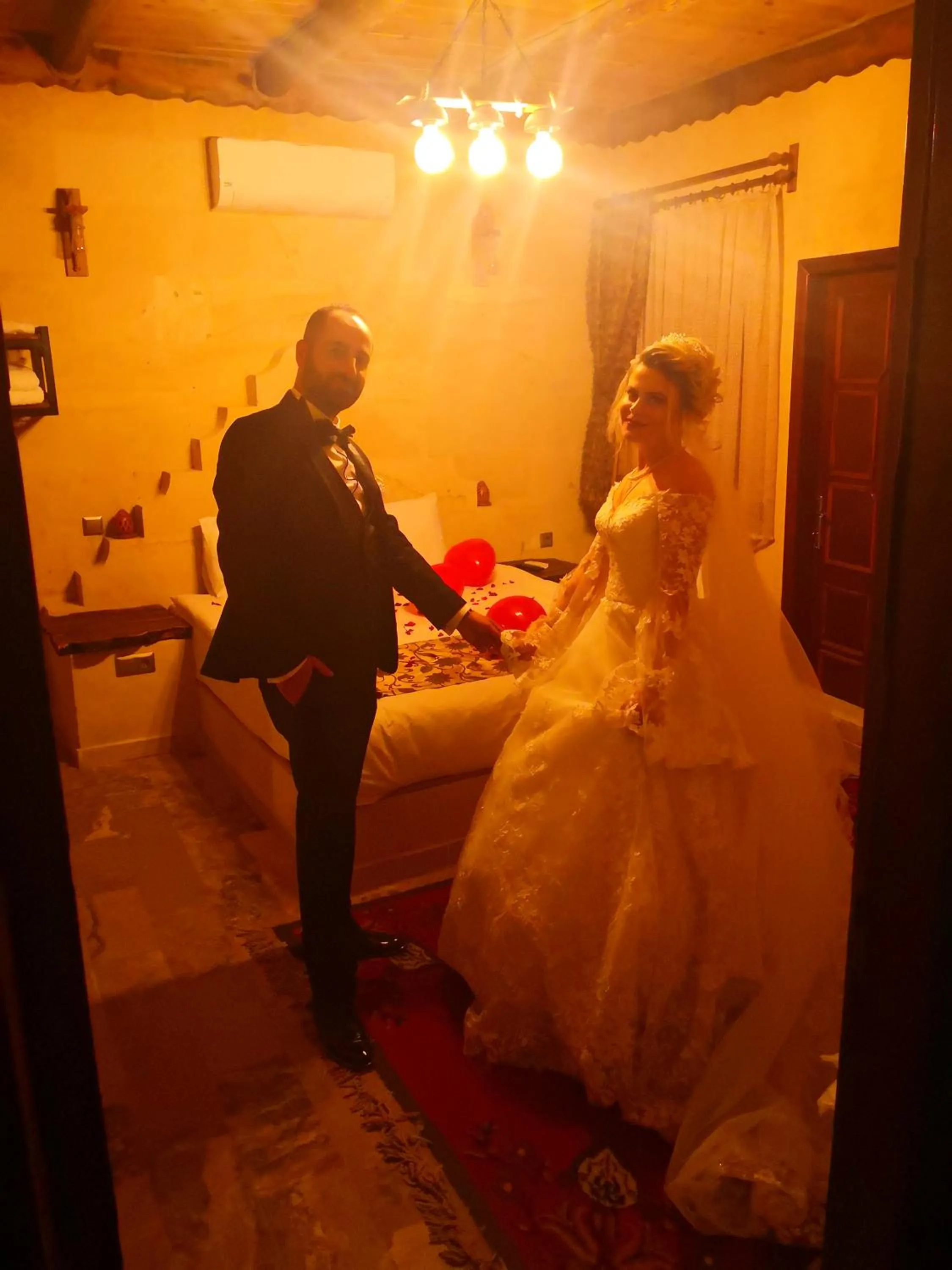 People in Larissa Cave Hotel