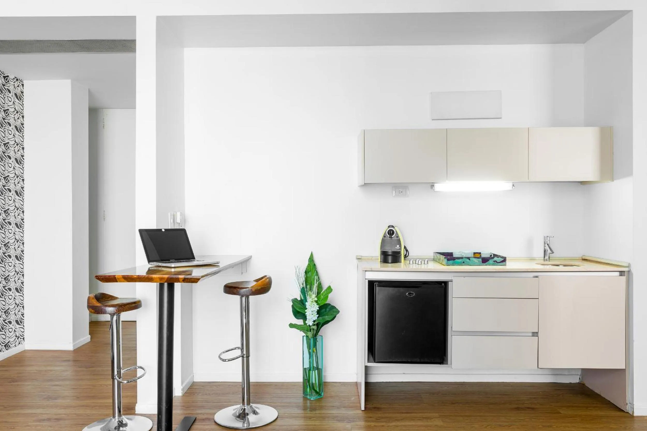 Kitchen or kitchenette in Hotel BA Jardines Palermo