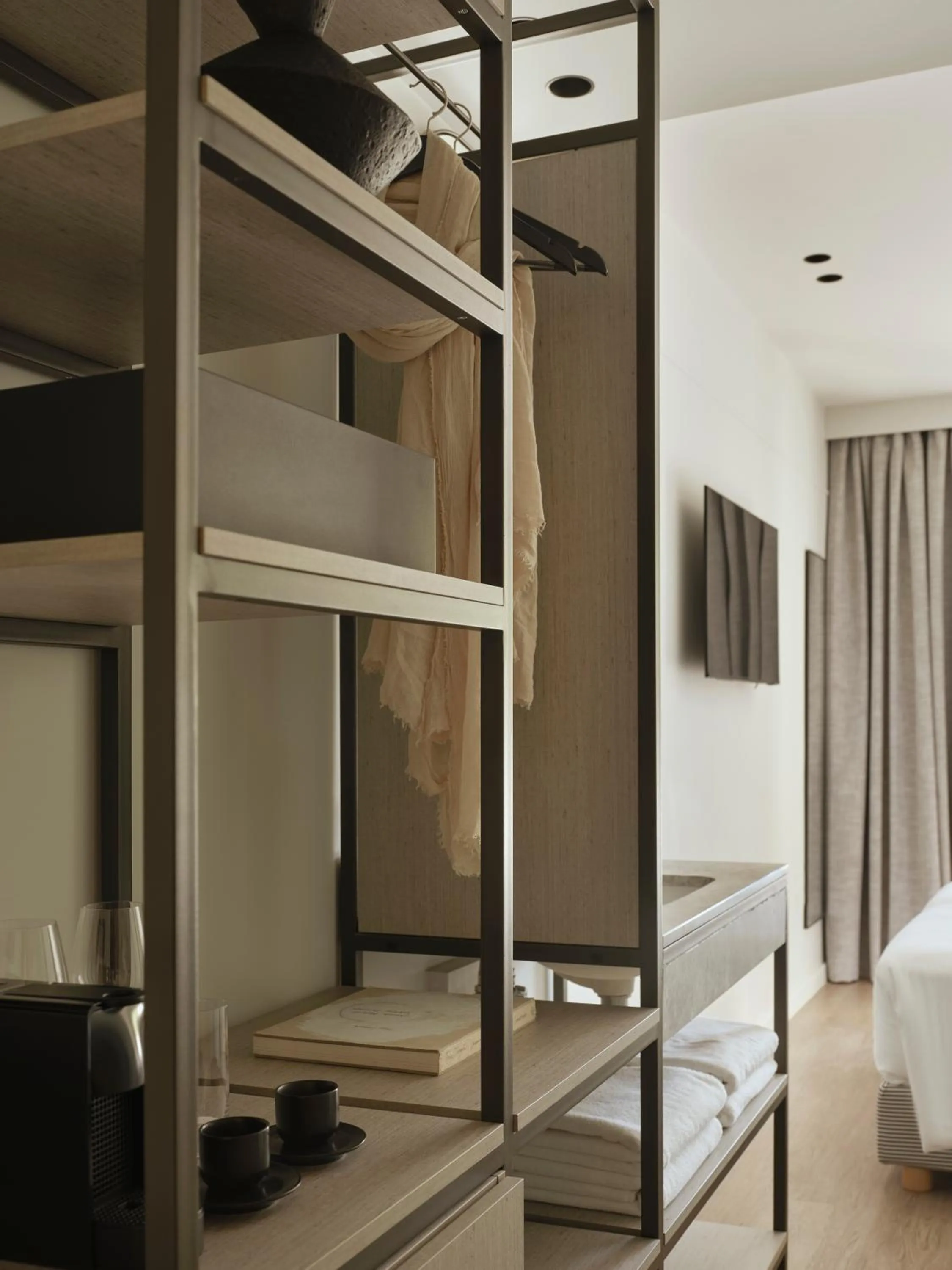 Decorative detail, Bed in Doryssa Lithos Hotel