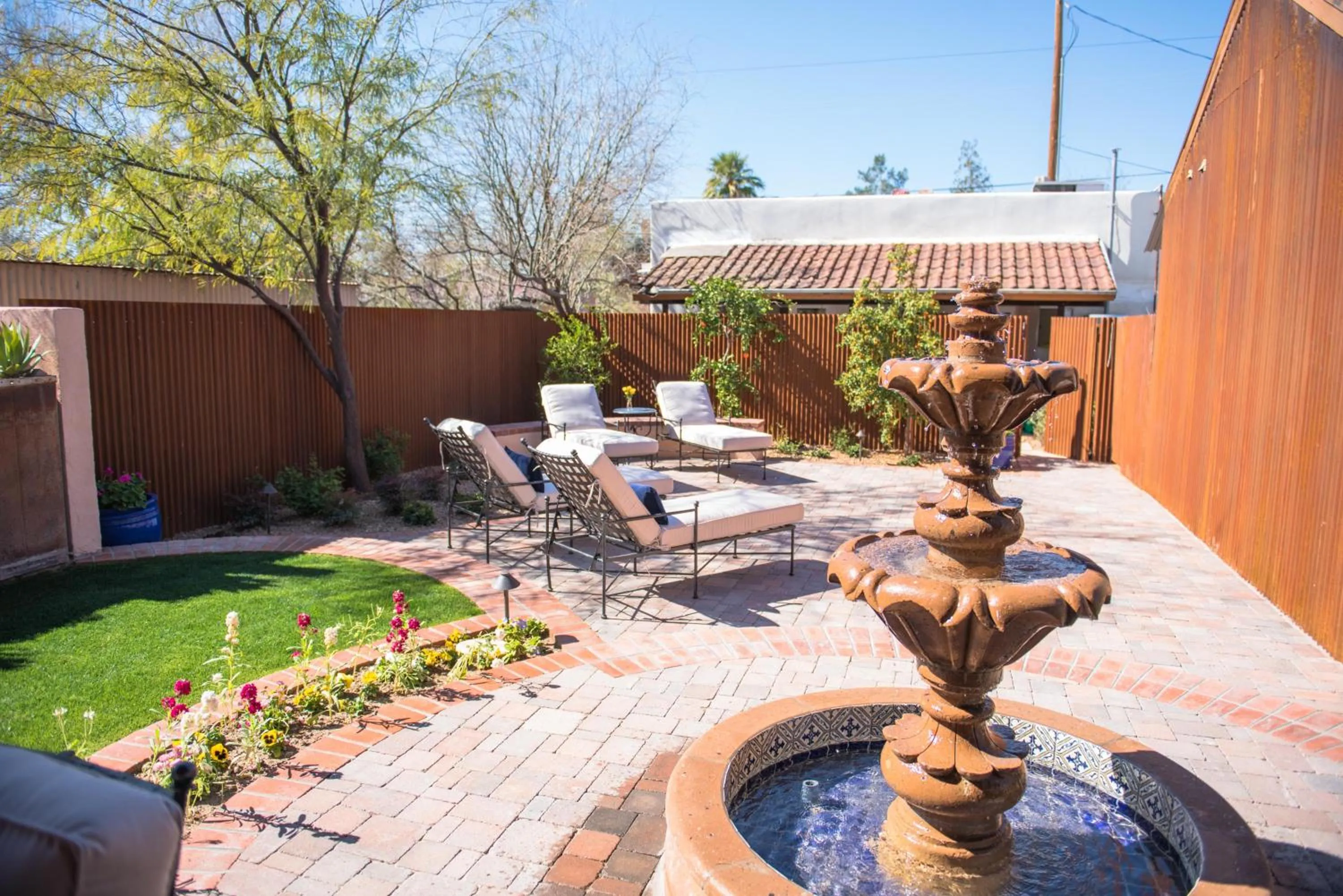Patio in Armory Park Inn