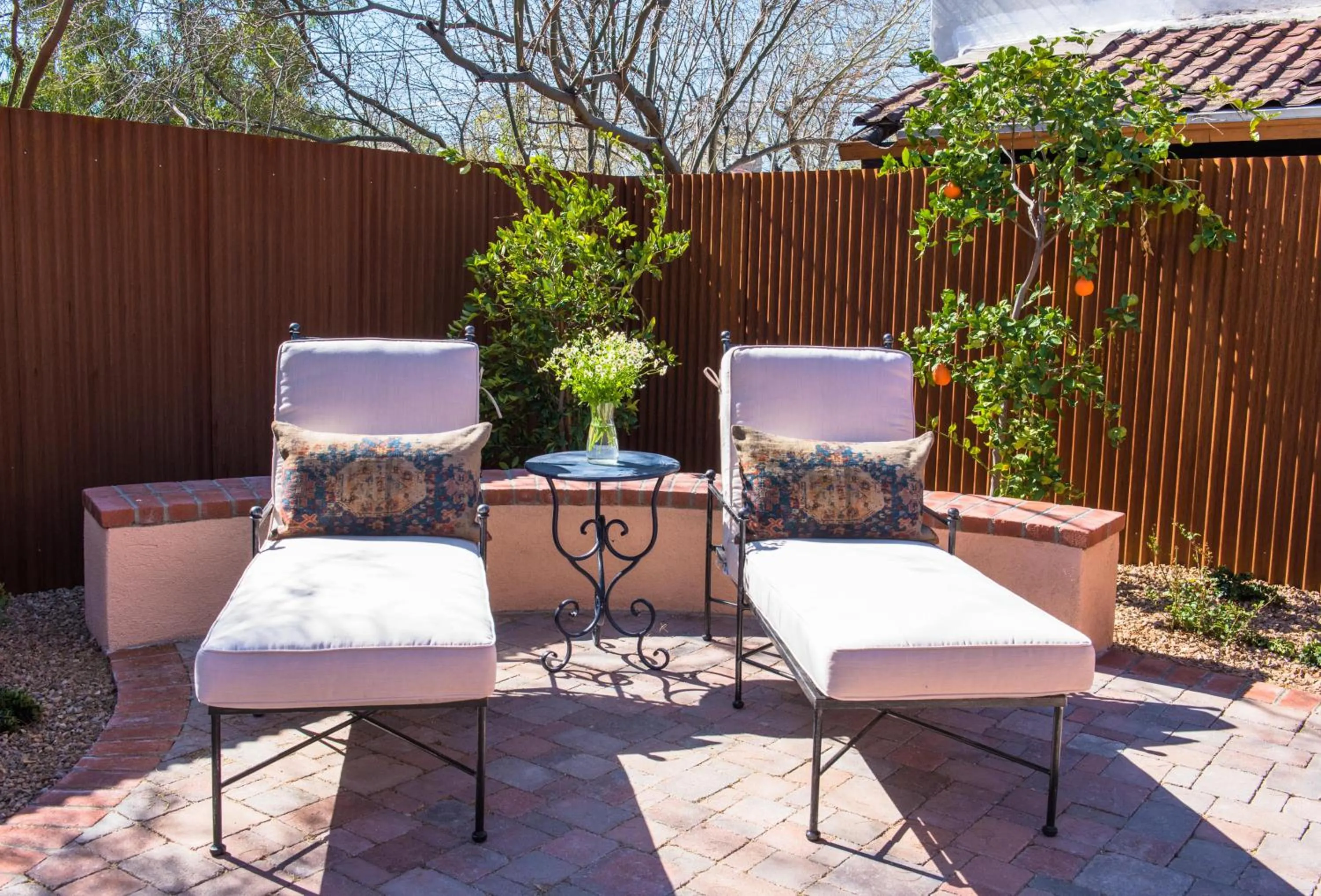 Patio in Armory Park Inn