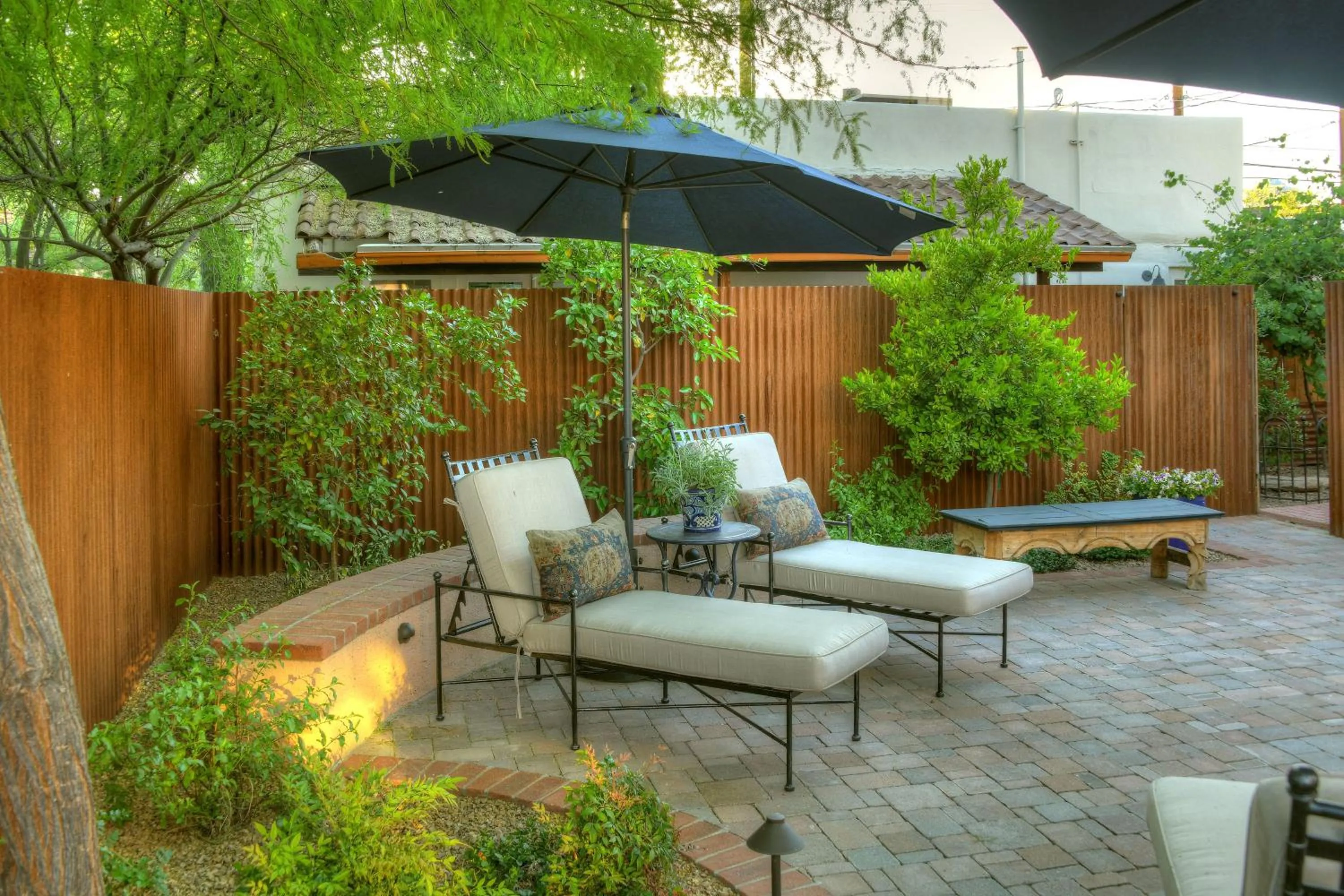 Patio in Armory Park Inn