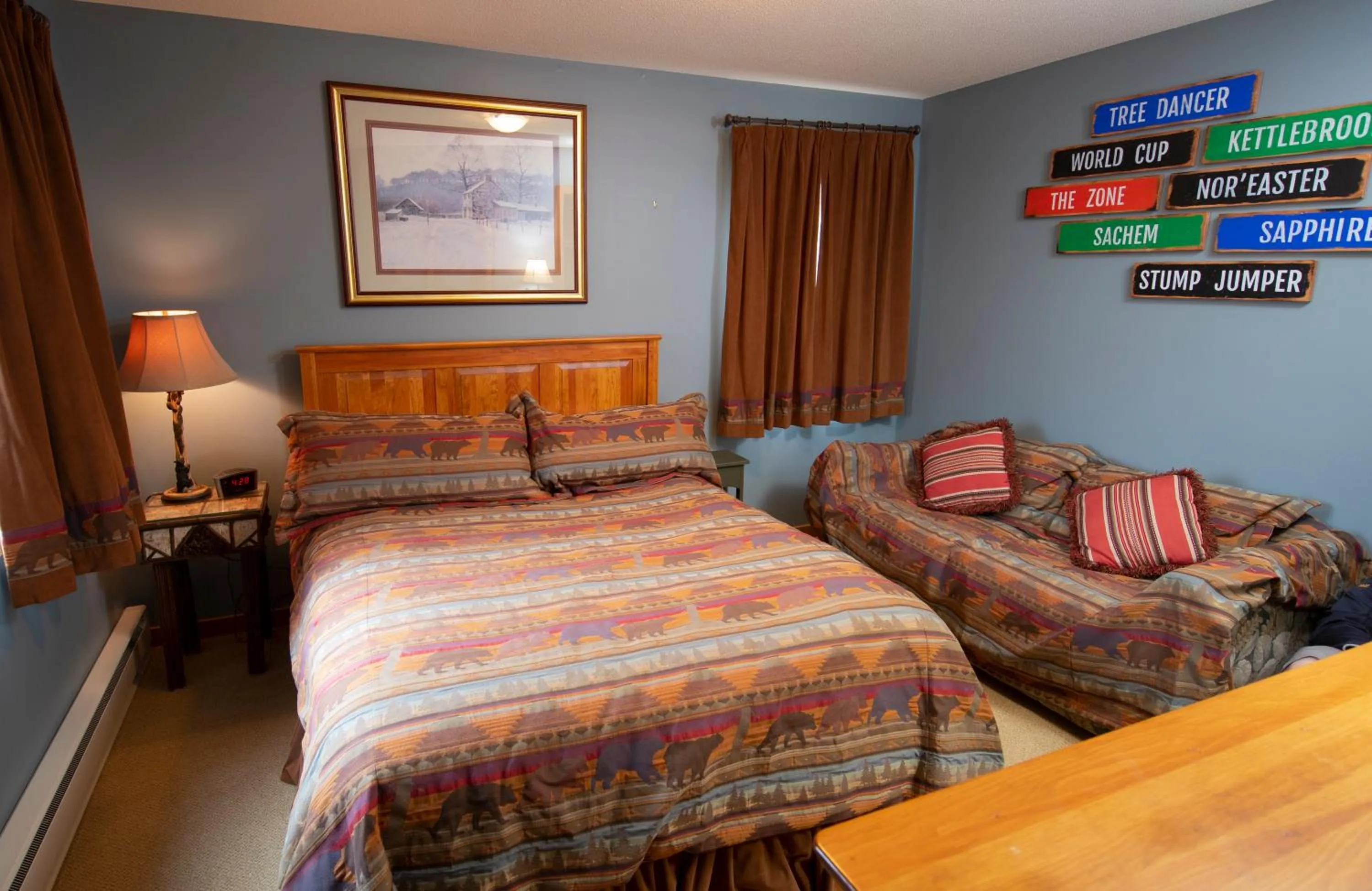 Bed in Okemo Mountain Lodging