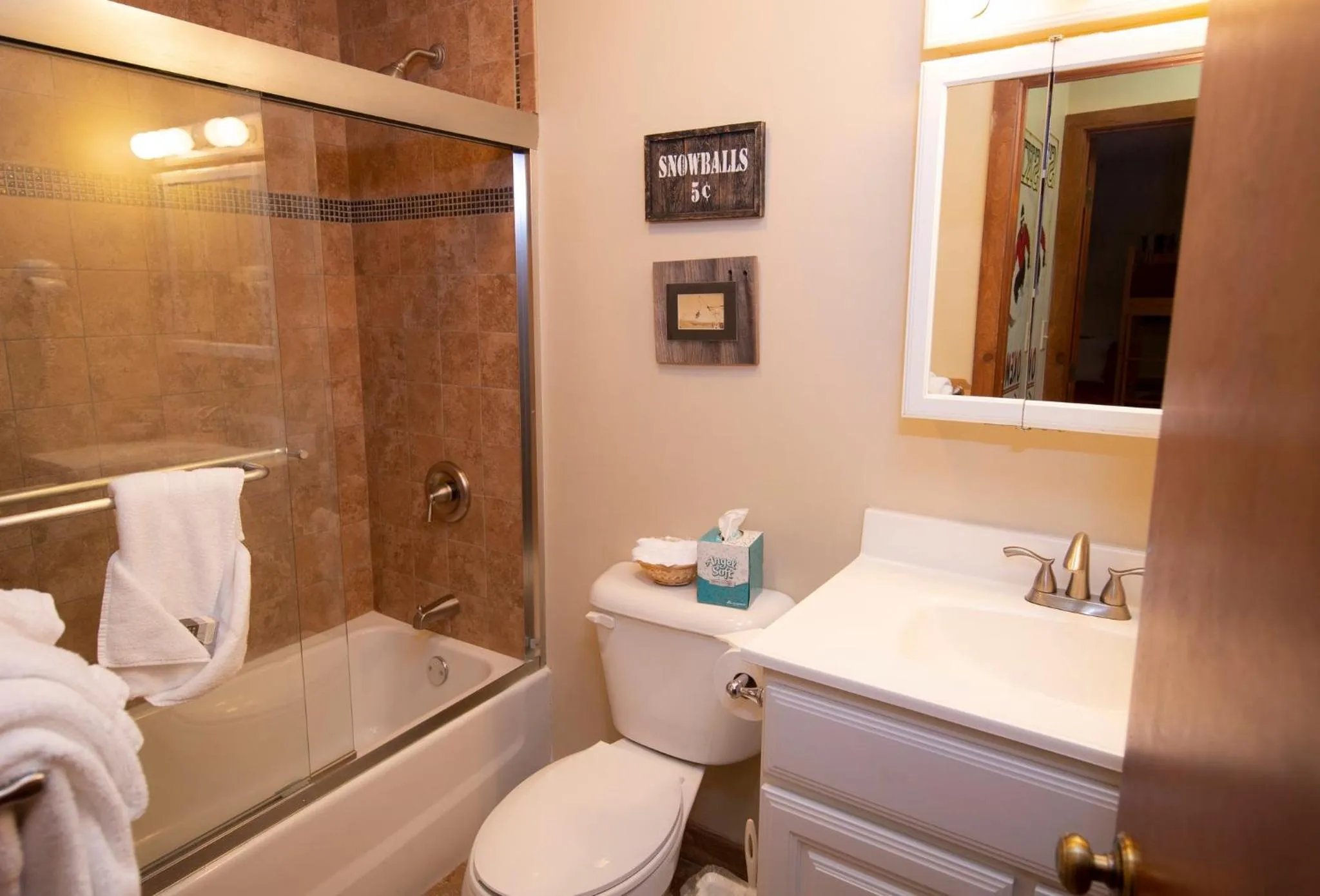 Bathroom in Okemo Mountain Lodging
