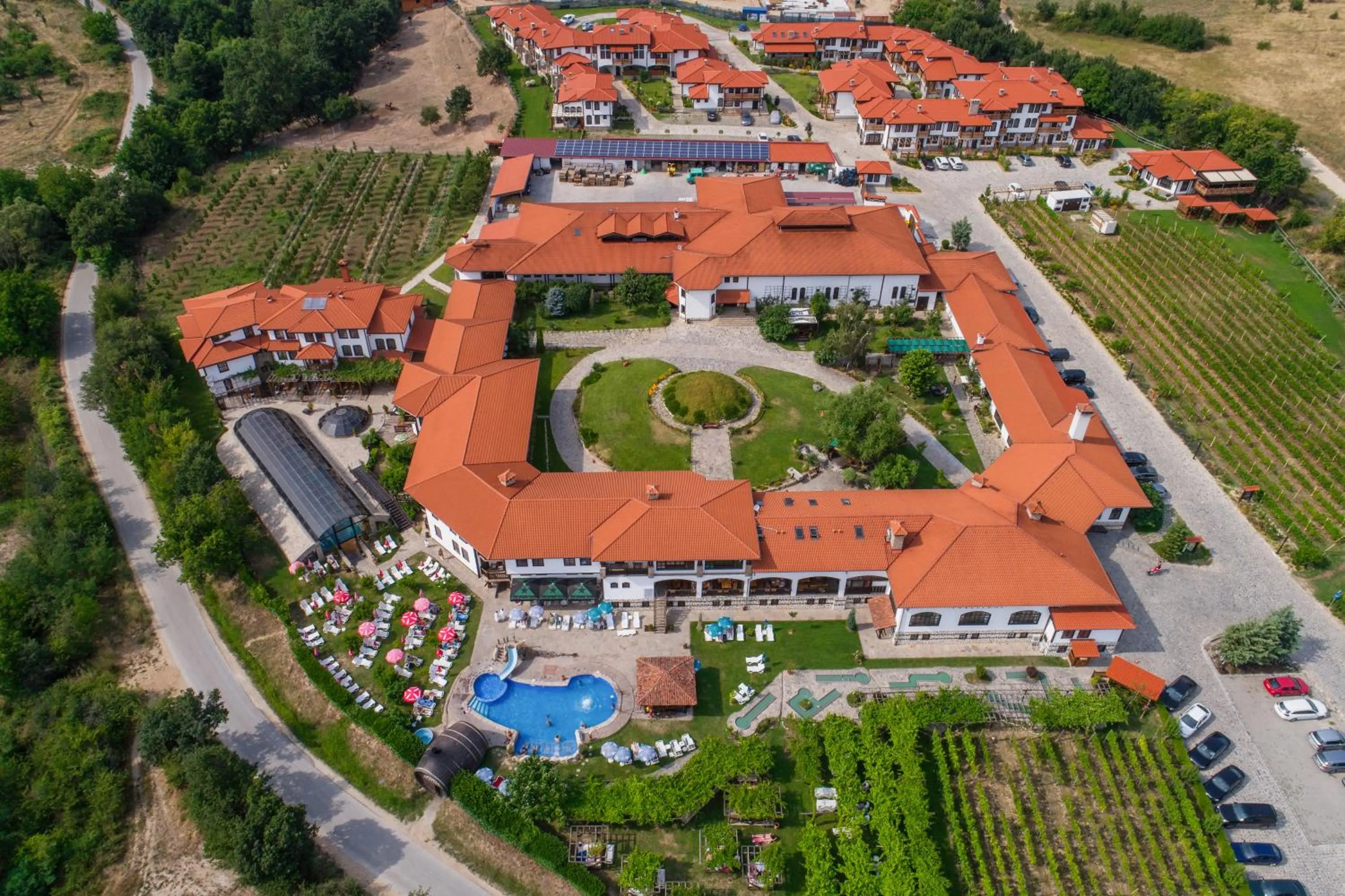 Bird's eye view in Wine & Spa Complex Starosel