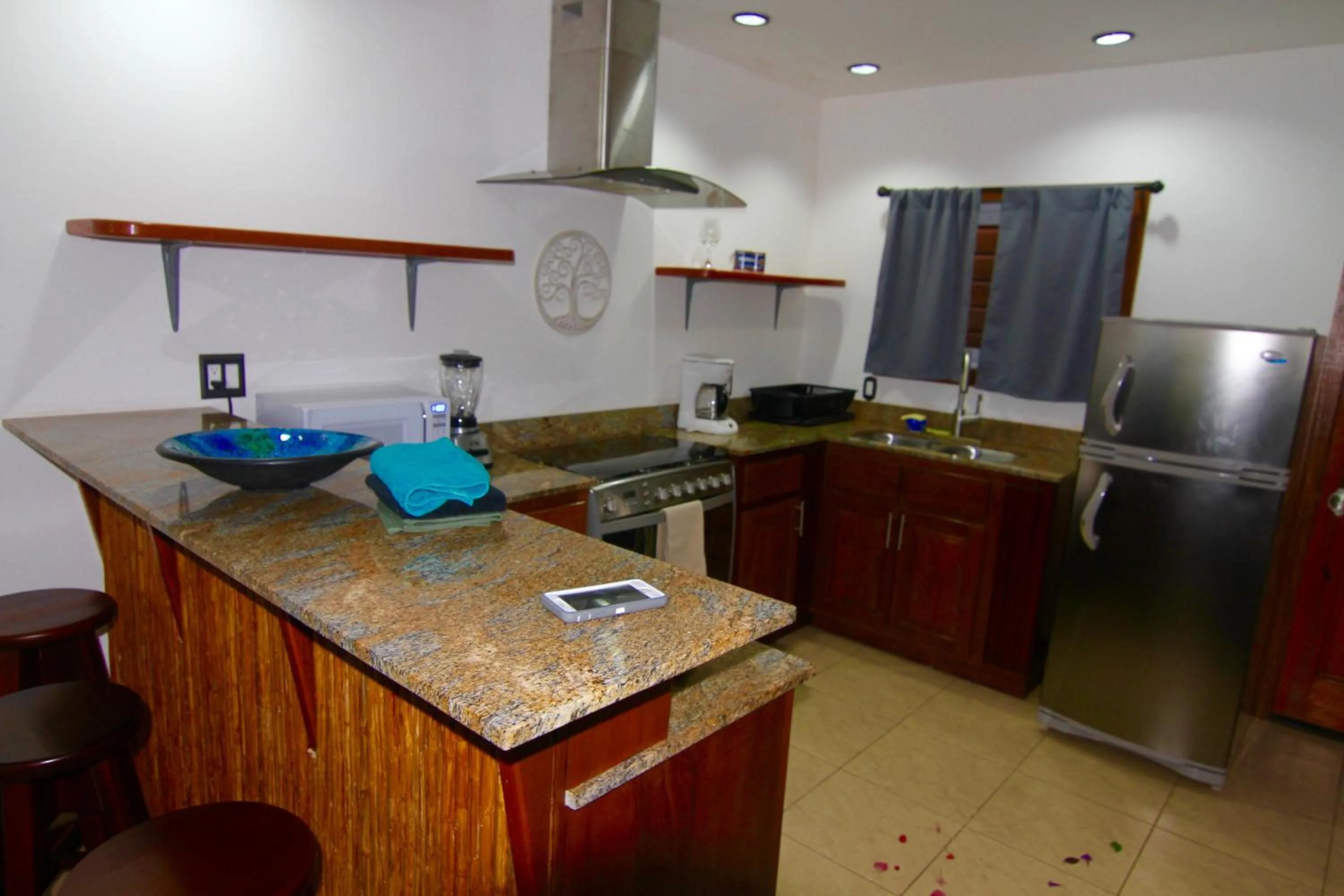 Kitchen or kitchenette in mame trees