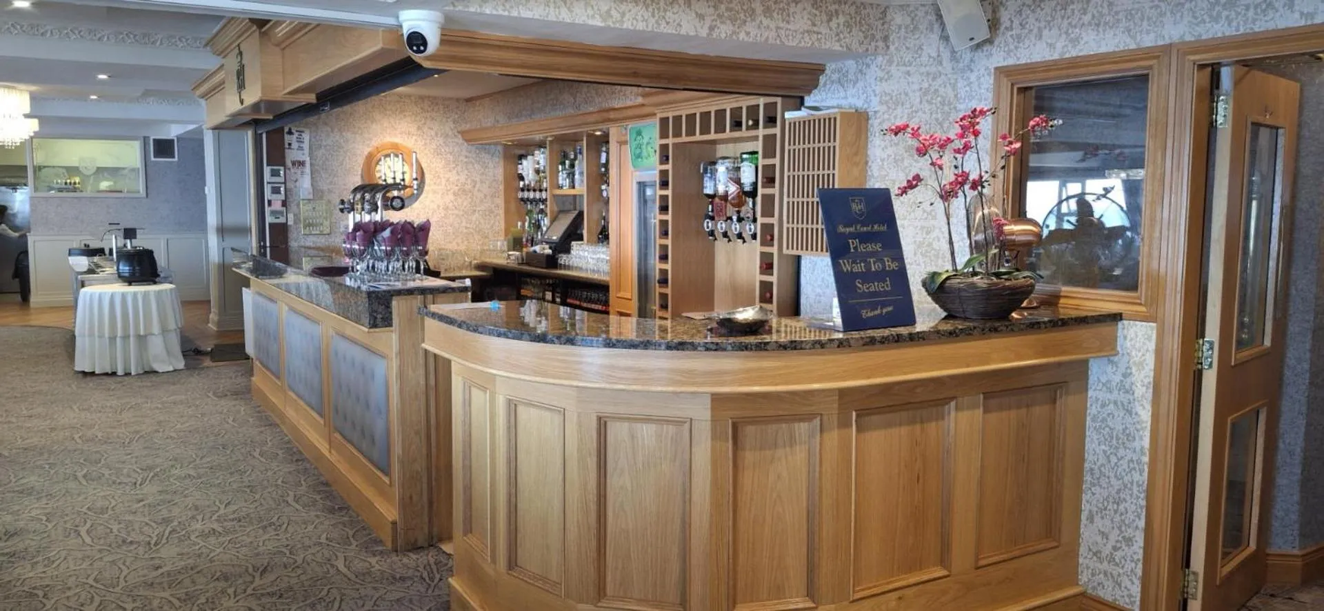 Dining area in Royal Court Hotel