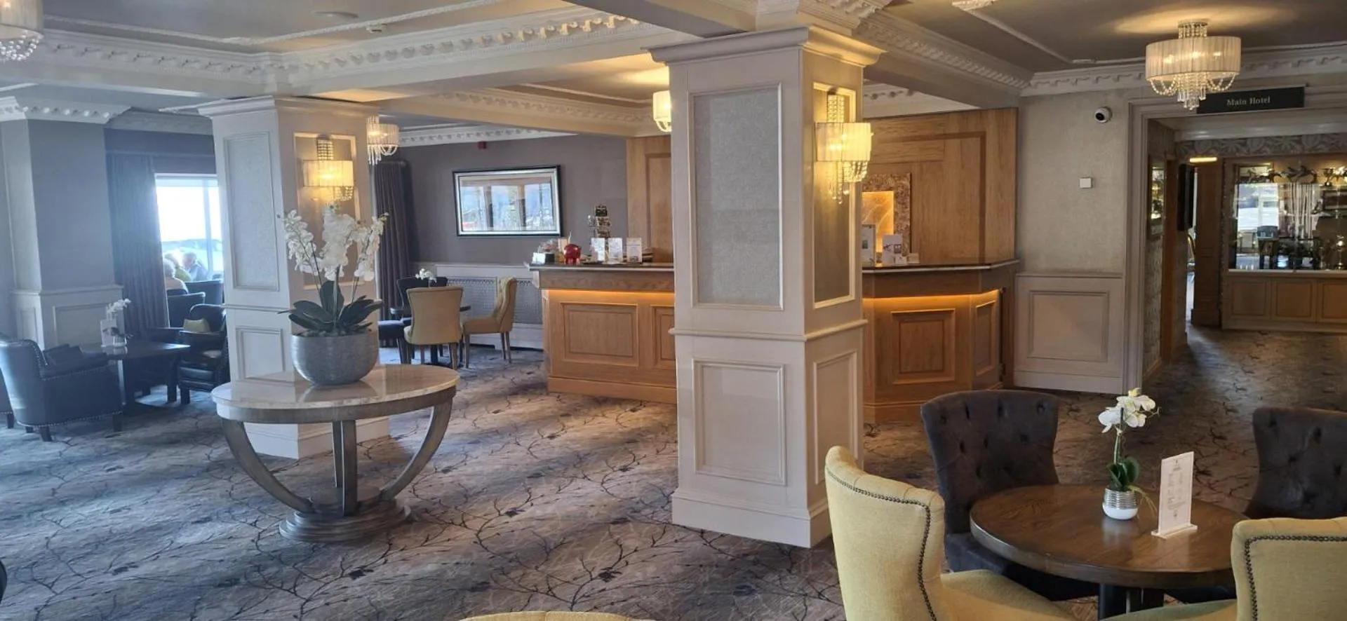 Dining area in Royal Court Hotel