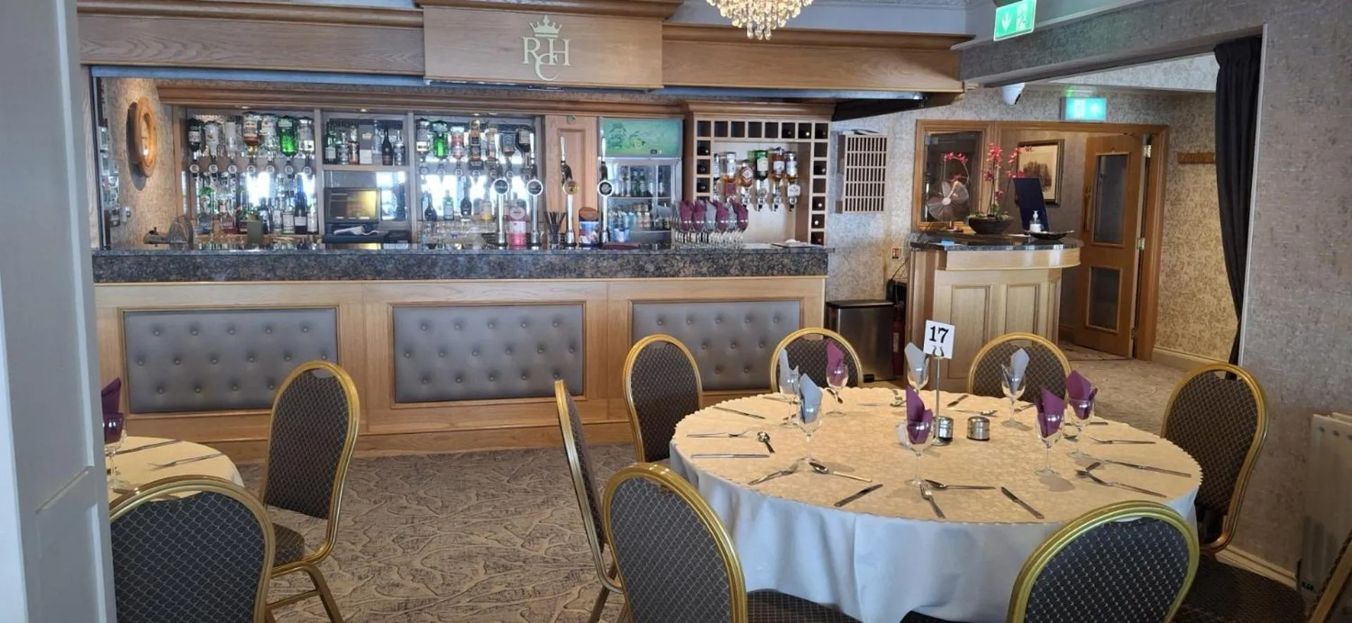 Dining area in Royal Court Hotel