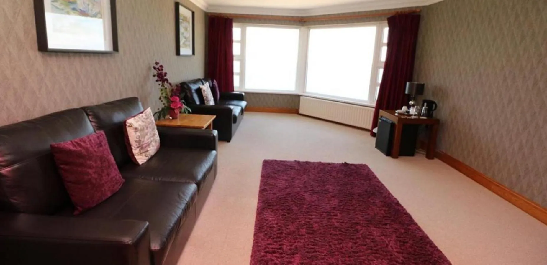 Seating area in Royal Court Hotel