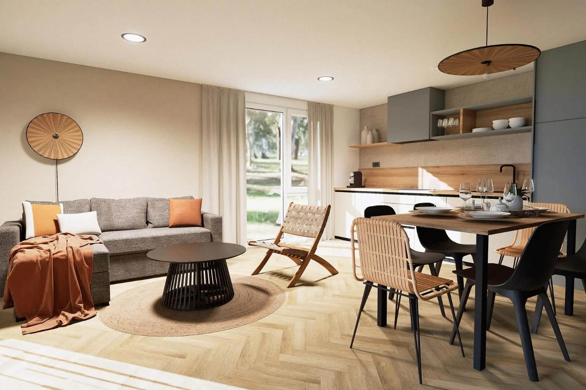 Living room in Zaton Holiday Resort Camping Homes