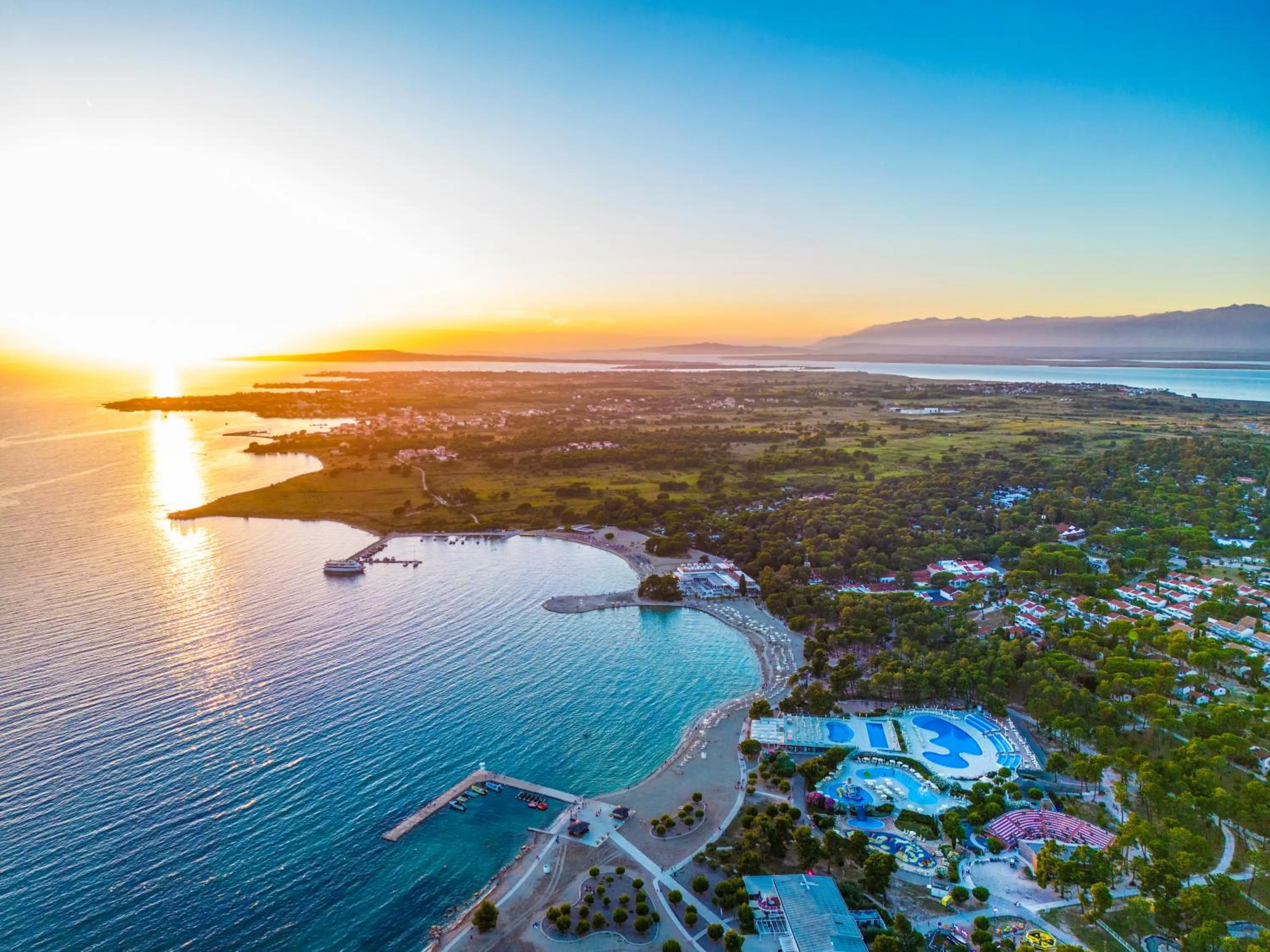 Bird's eye view in Zaton Holiday Resort Camping Homes