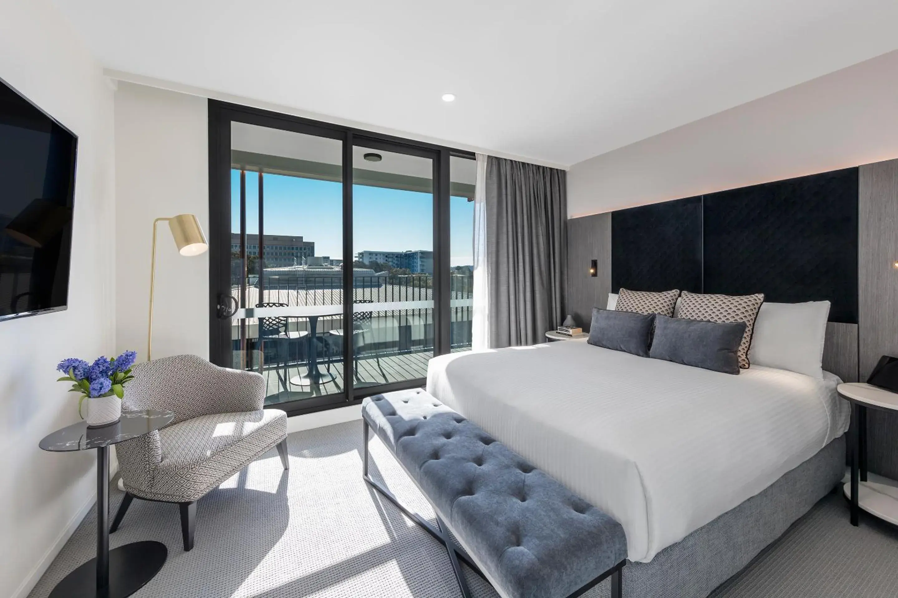 Bedroom, Bed in Deco Hotel Canberra Bedroom, Bed in Deco Hotel Canberra