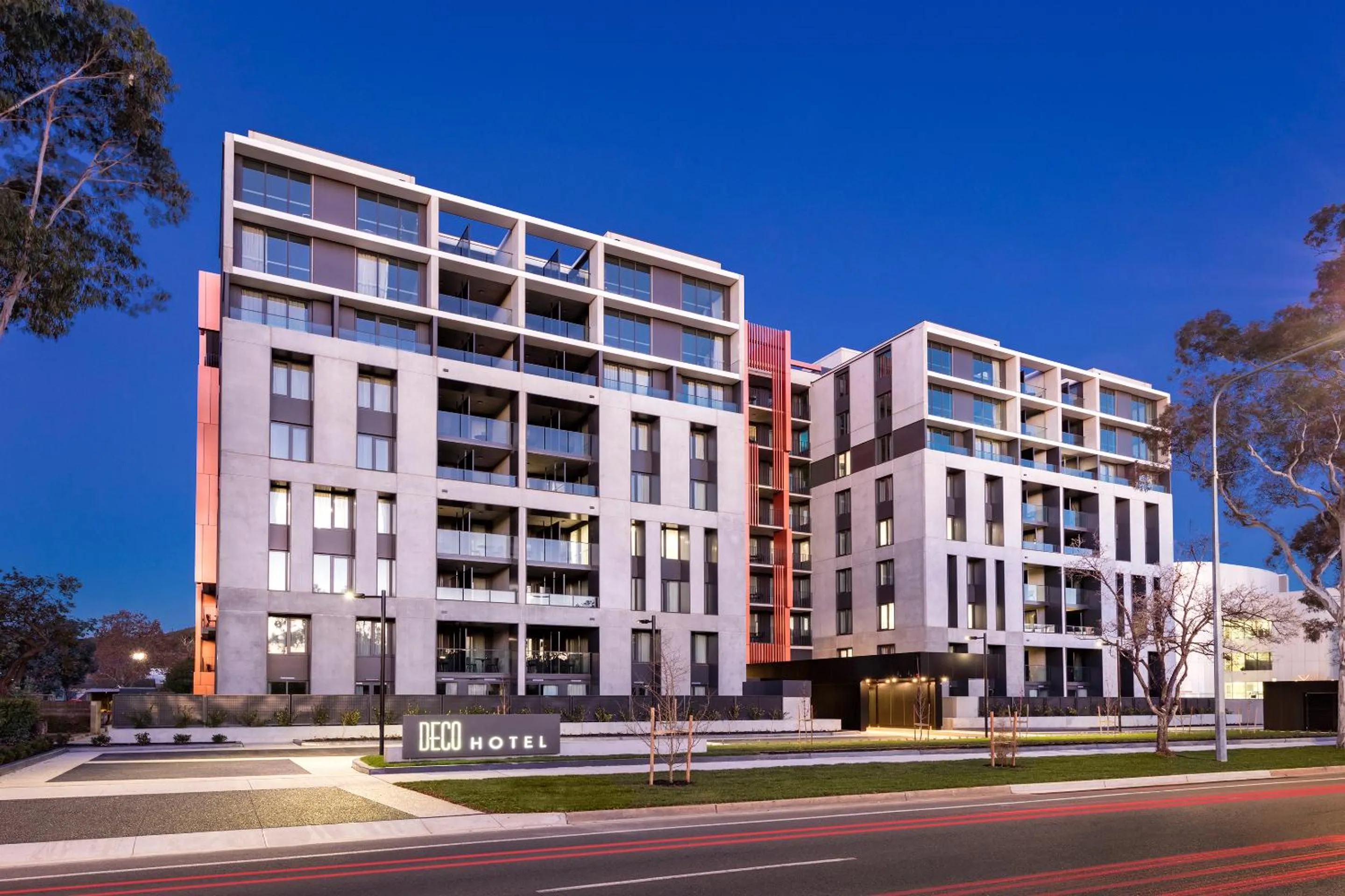 Property building in Deco Hotel Canberra