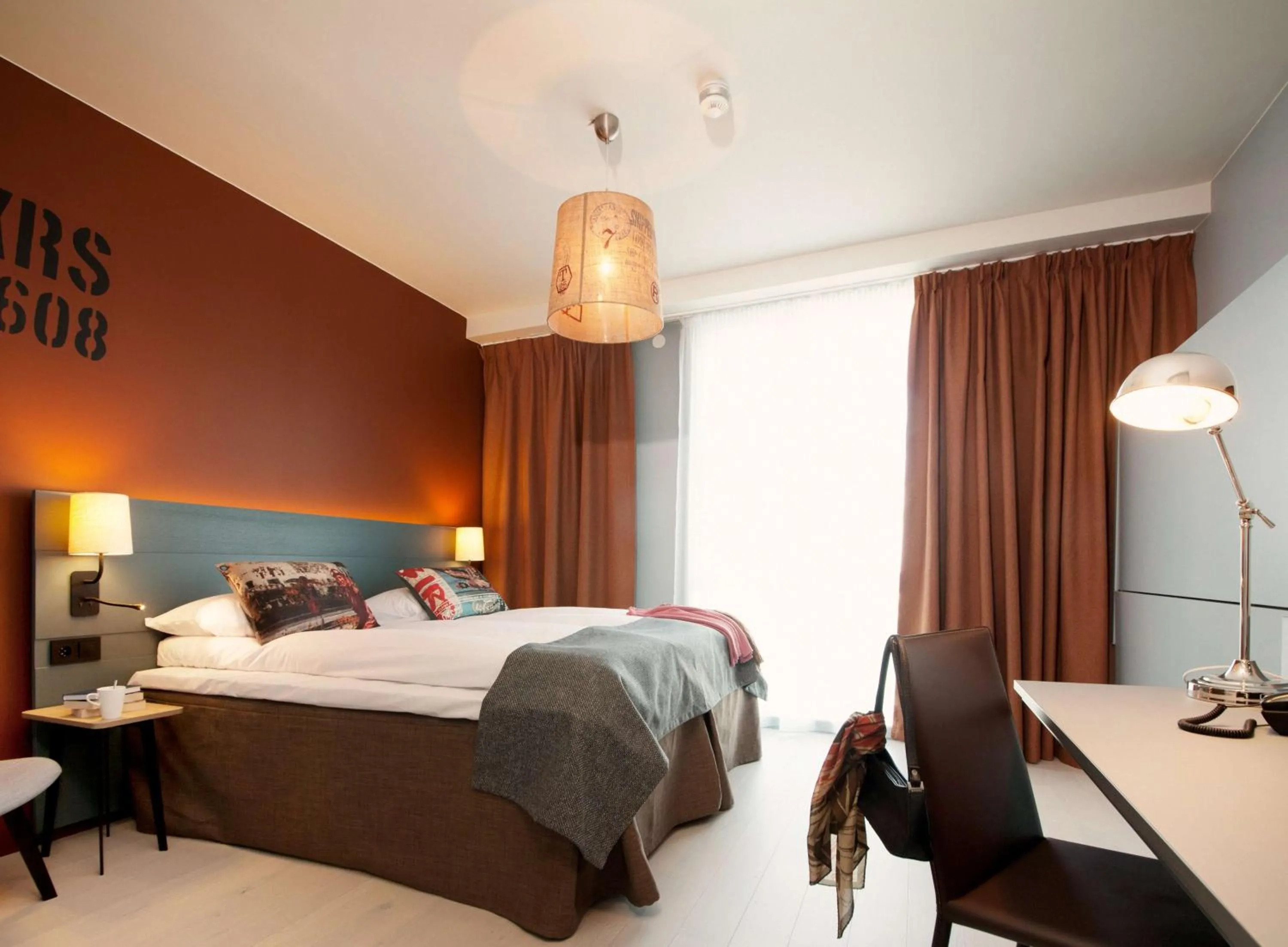 Bedroom, Bed in Scandic Kristiansand Bystranda