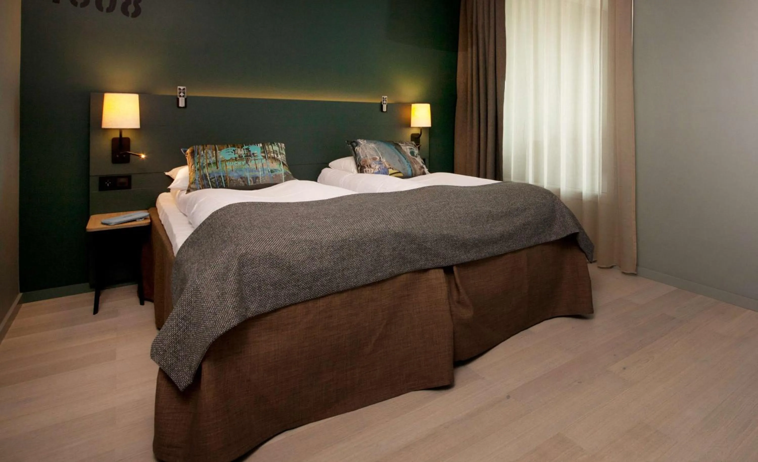 Bedroom, Bed in Scandic Kristiansand Bystranda