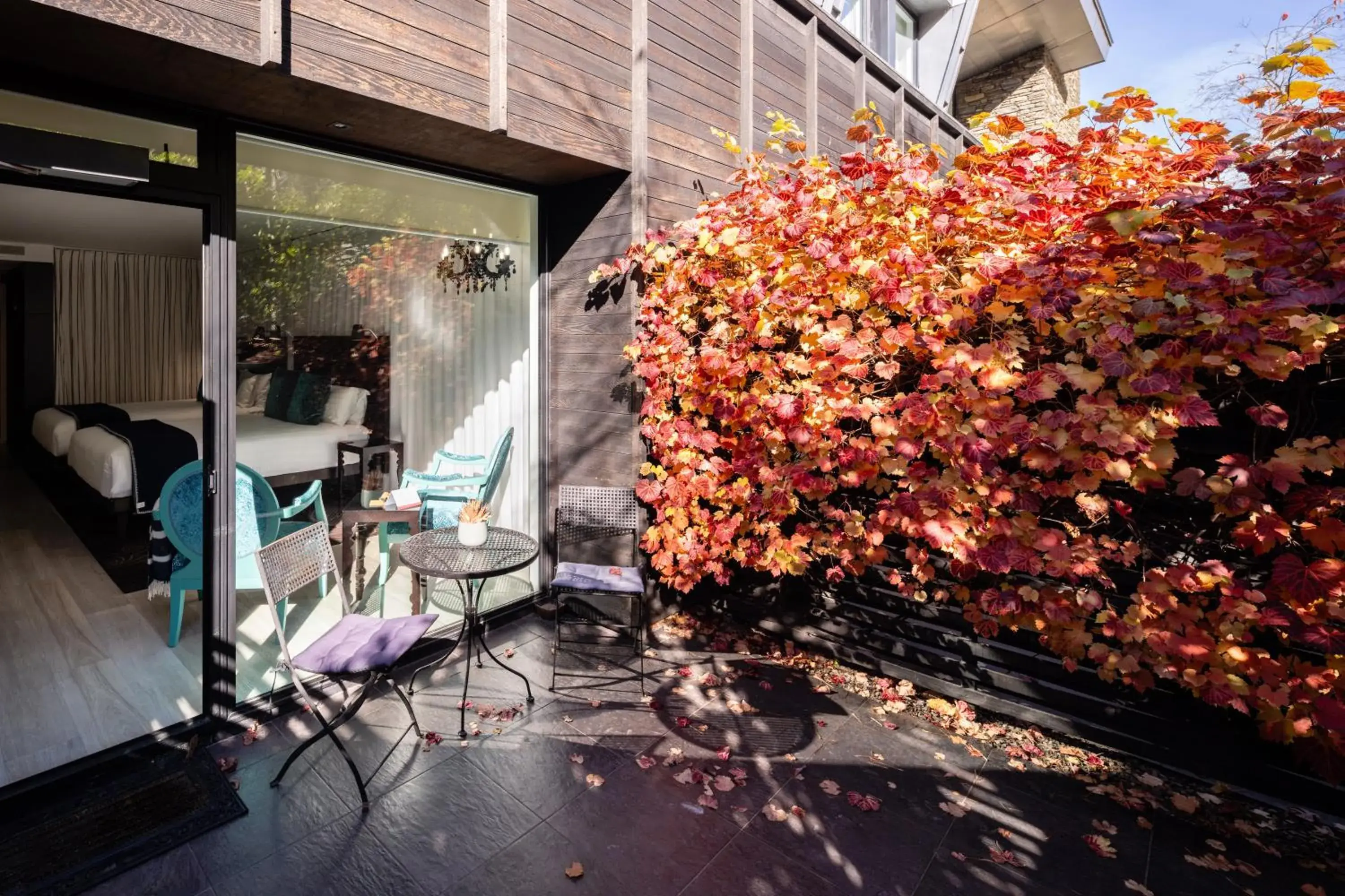 Patio in Queenstown Park Boutique Hotel Patio in Queenstown Park Boutique Hotel