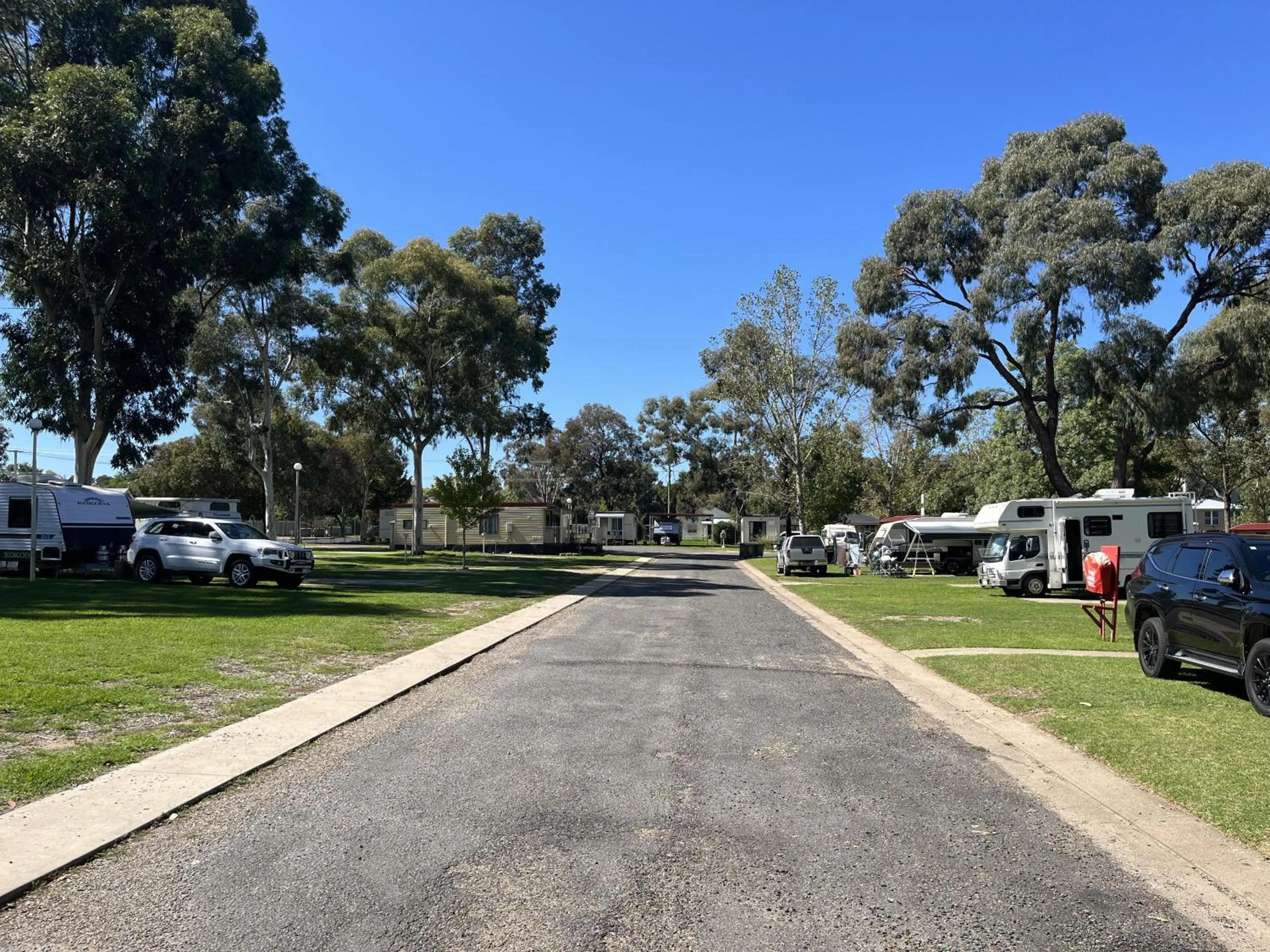 Parking in Young Caravan and Tourist Park