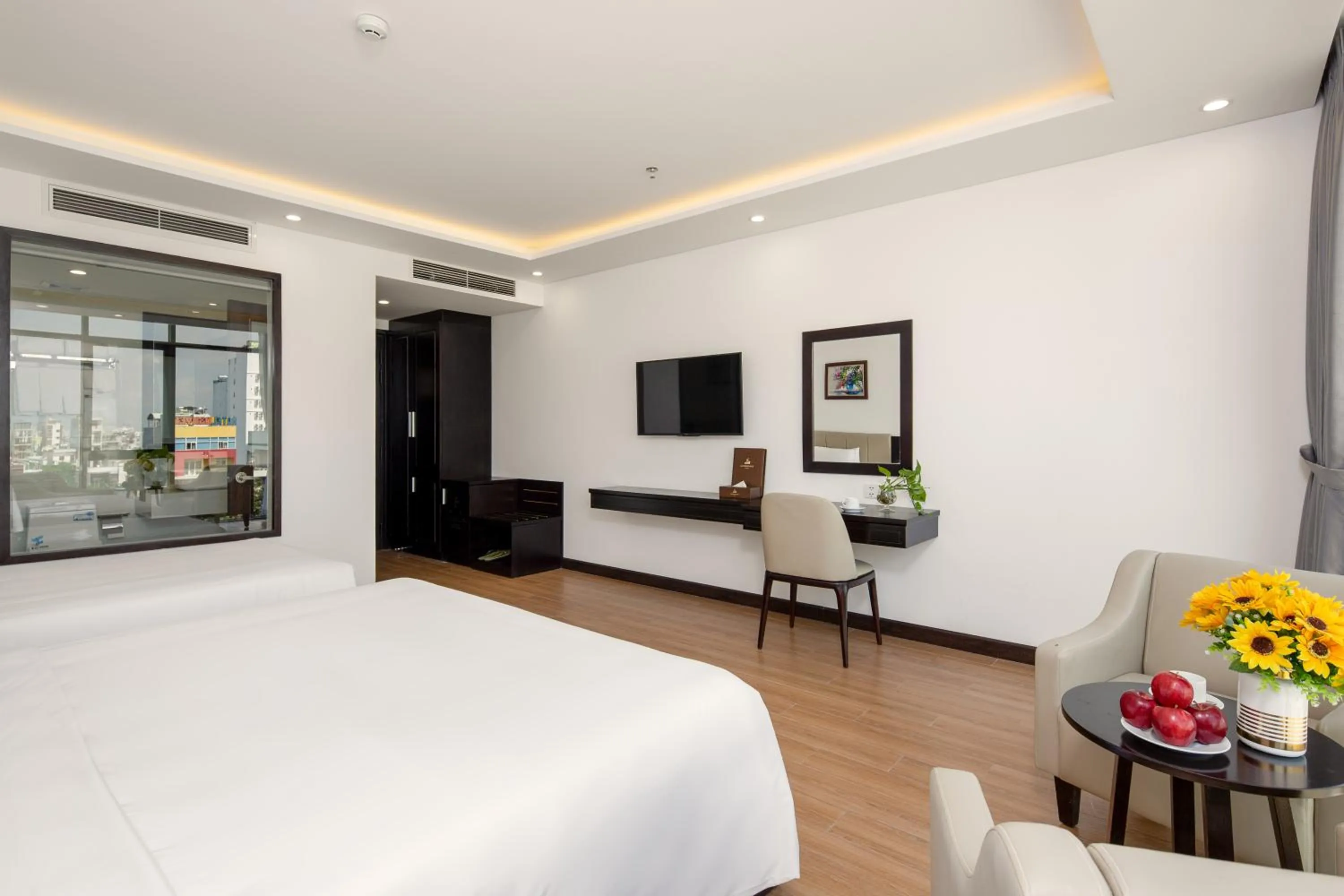 Bedroom, Bed in Golden Line Hotel Danang