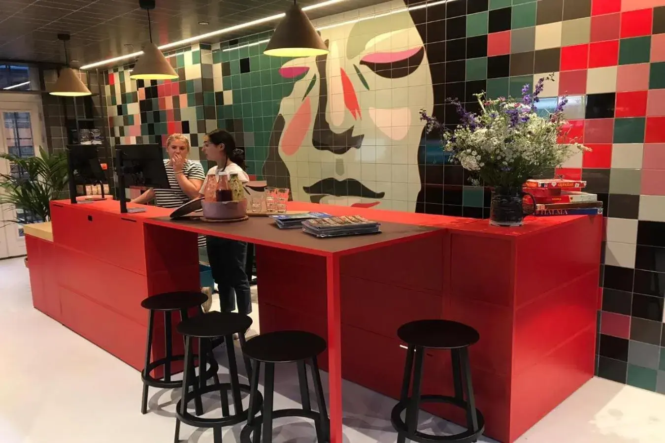 Lobby or reception in The Green Elephant Hostel & Spa Lobby or reception in The Green Elephant Hostel & Spa