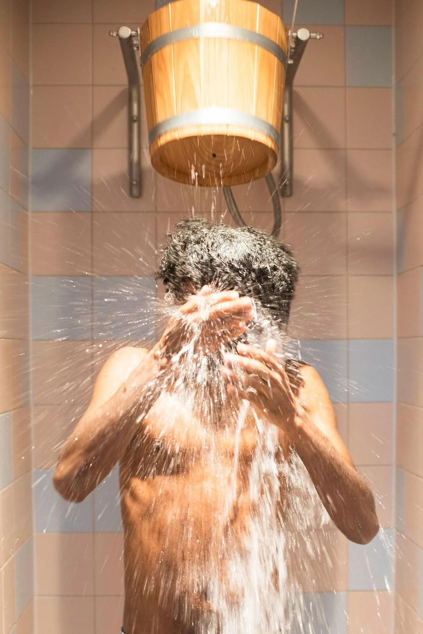 Shower in The Green Elephant Hostel & Spa