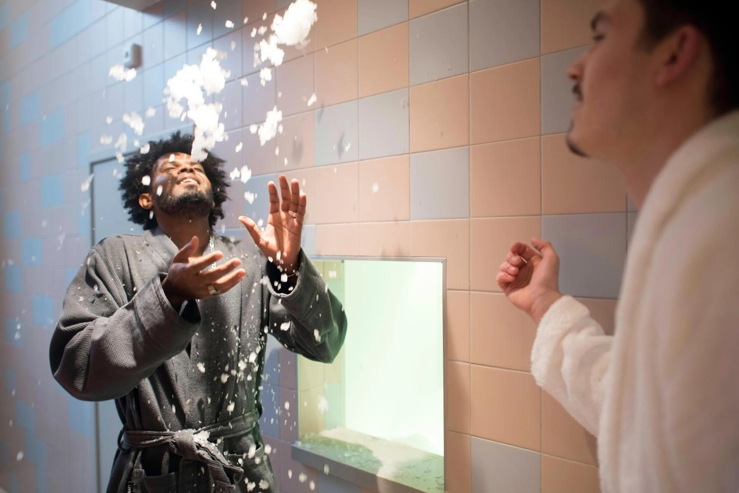 Shower in The Green Elephant Hostel & Spa