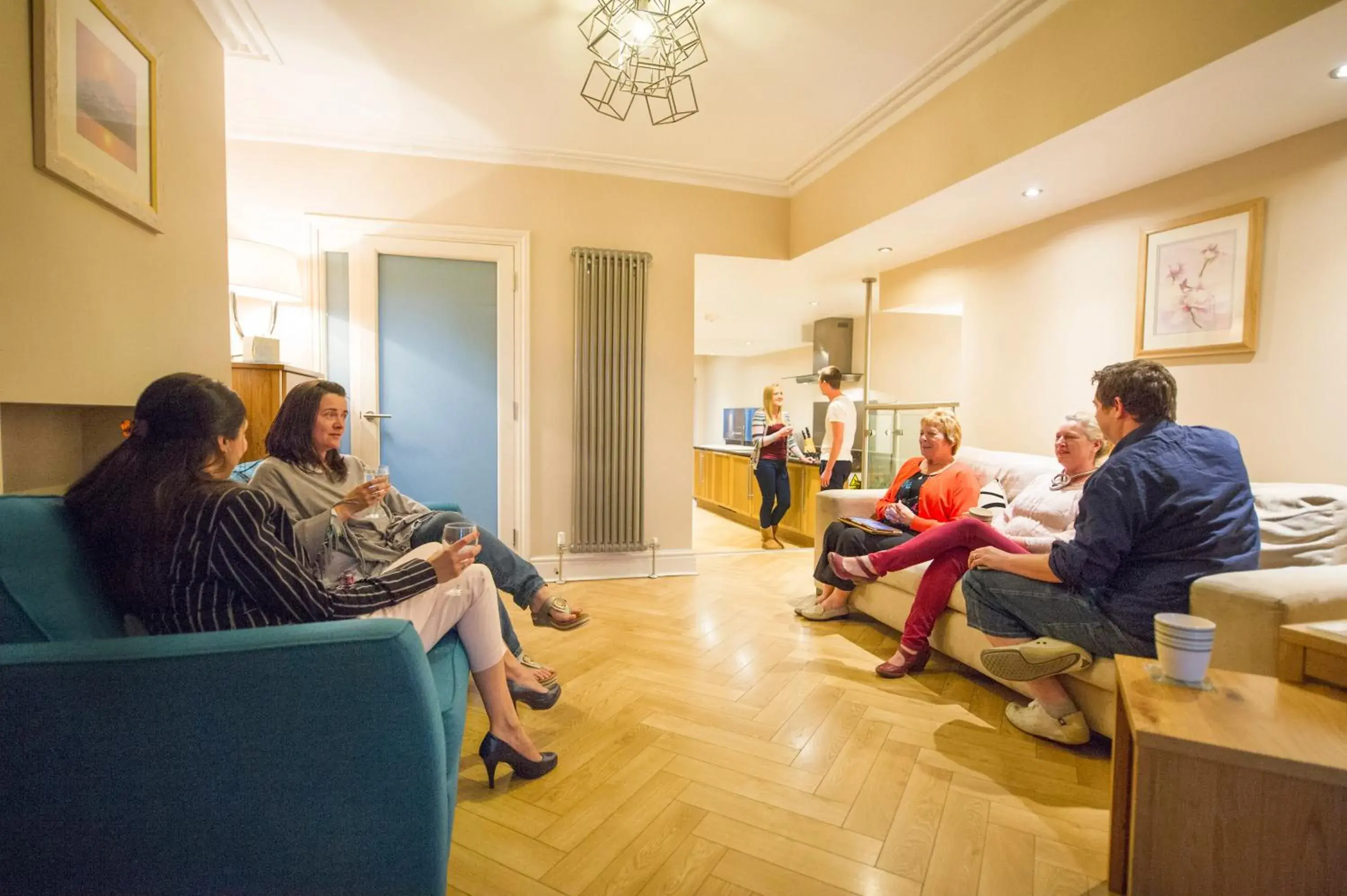 group of guests, Guests in Chester Apartments