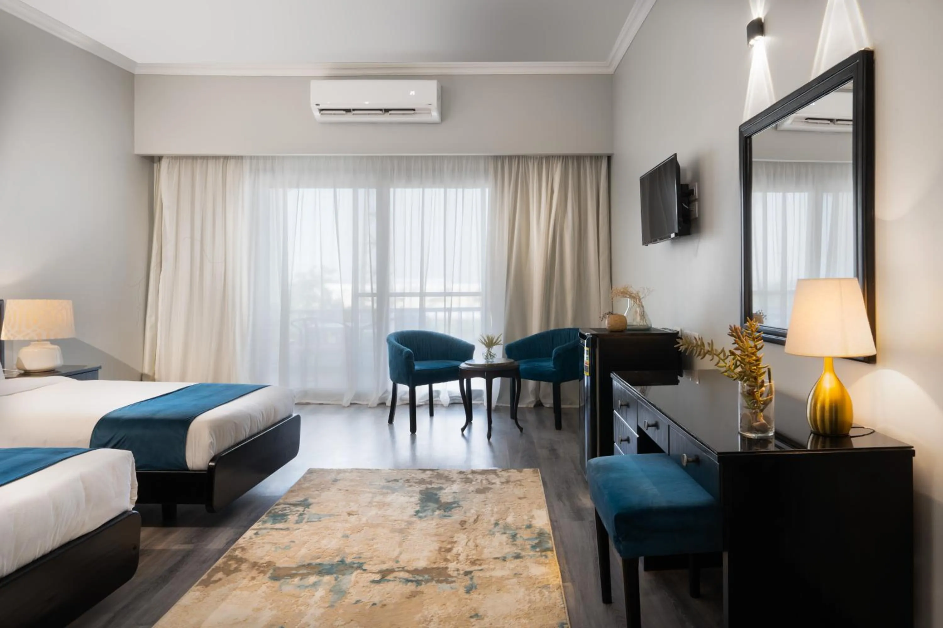 TV and multimedia, Bed in Assiut Cement Hotel