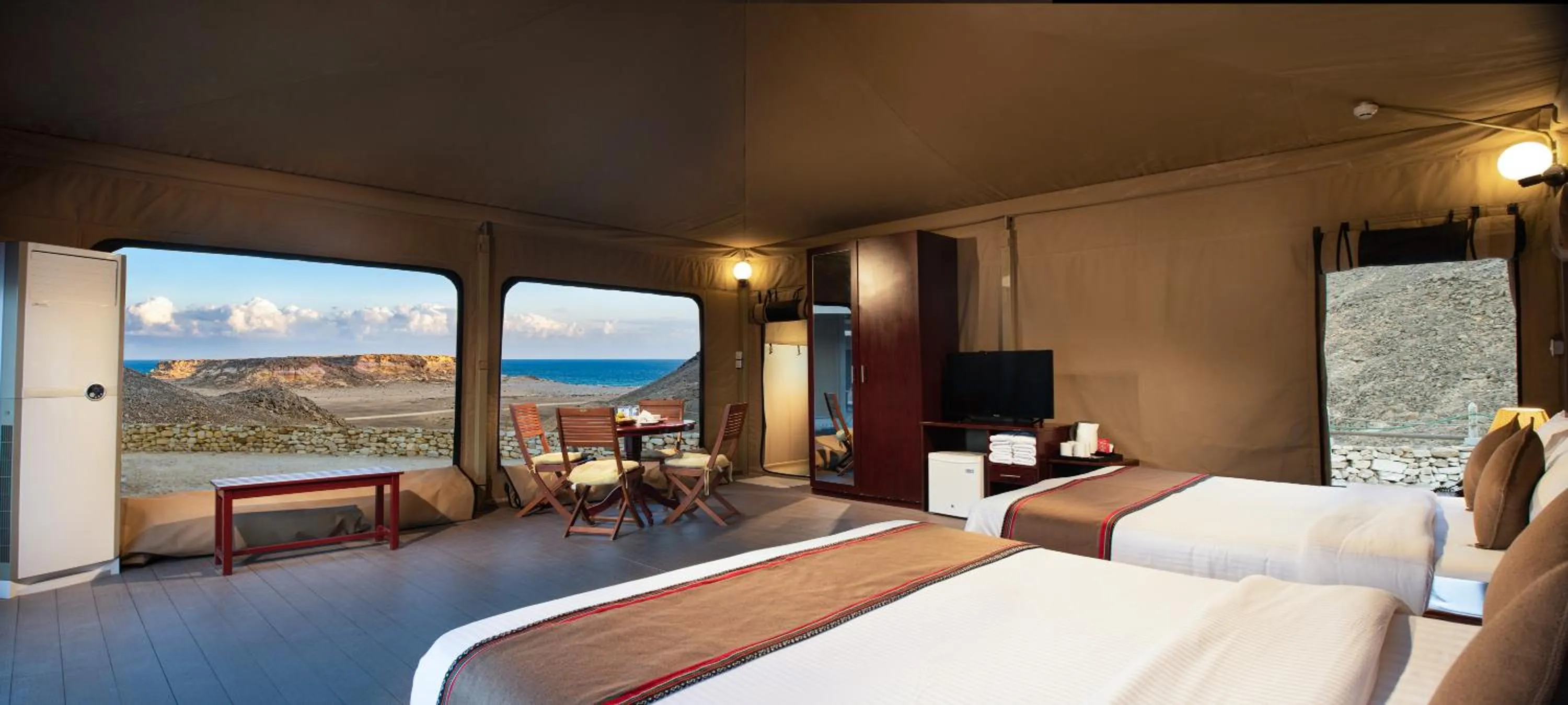 Bed in Ras Al Jinz Turtle Reserve