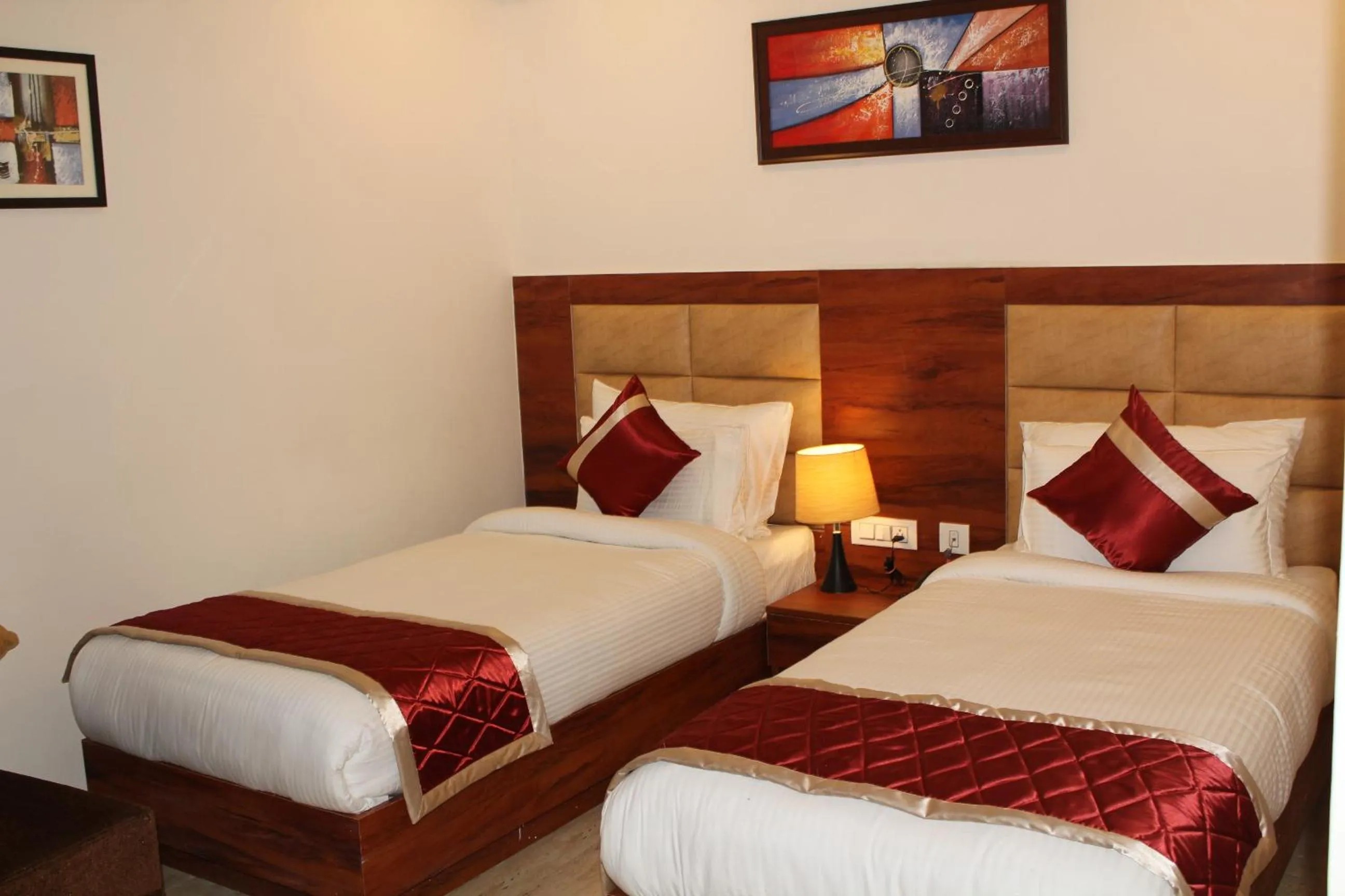Bed in Red Crown Hotel