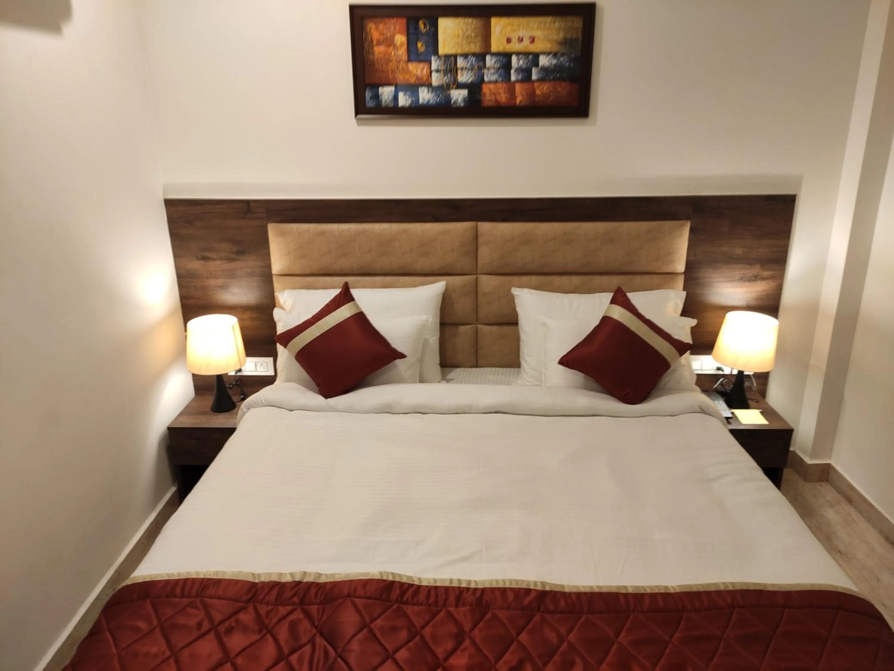 Bed in Red Crown Hotel