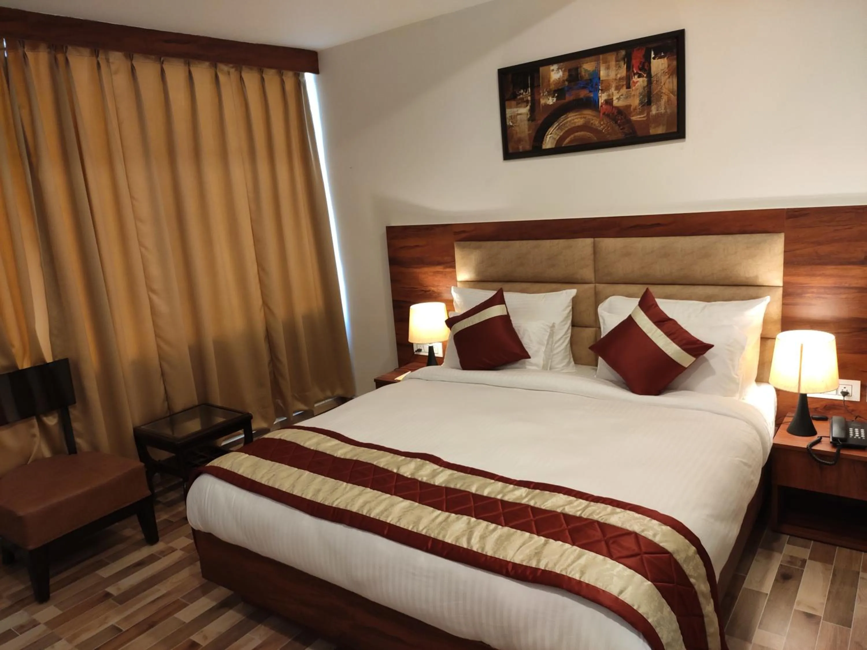 Bed in Red Crown Hotel
